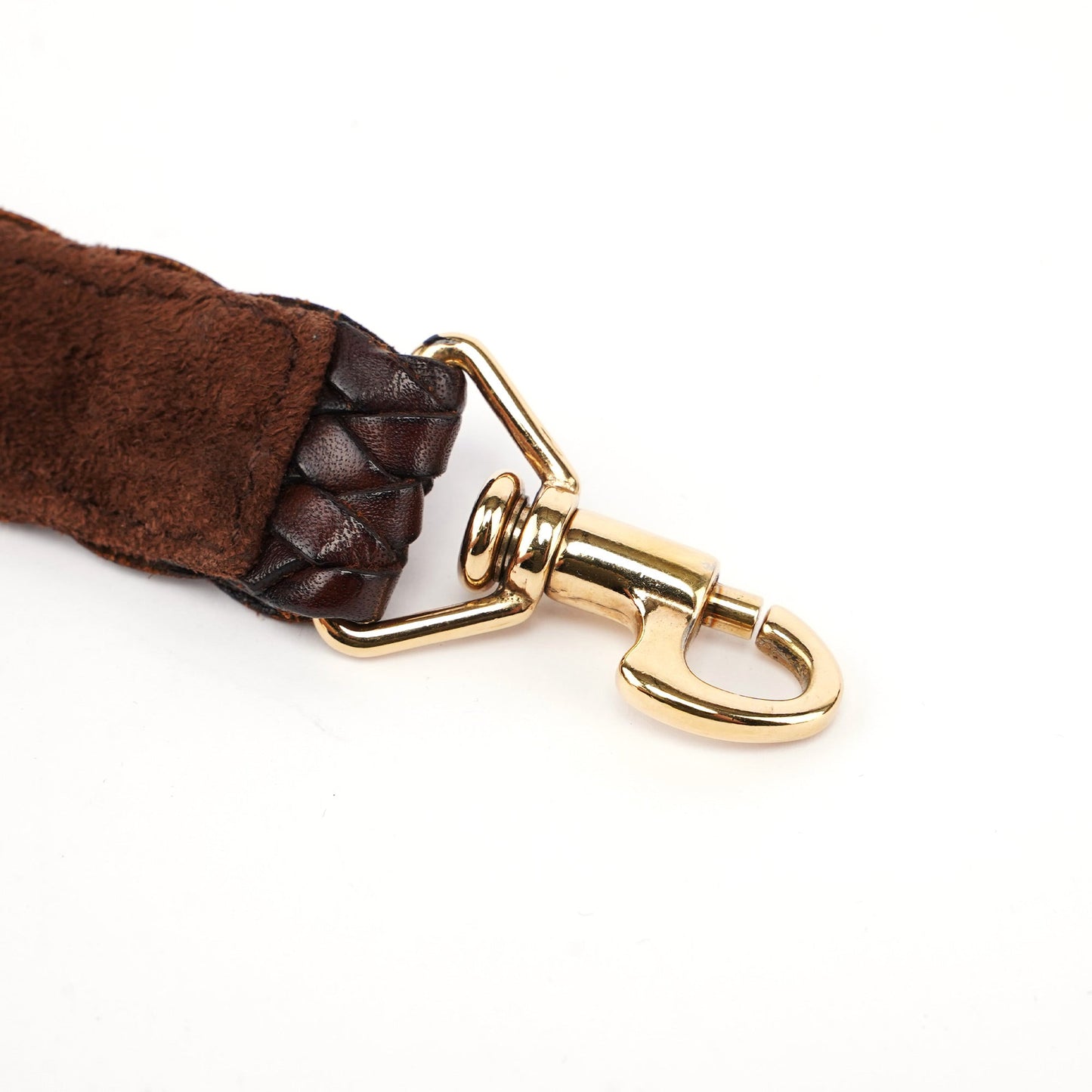 1996 Brown Woven Bamboo 2-Way Shoulder Bag