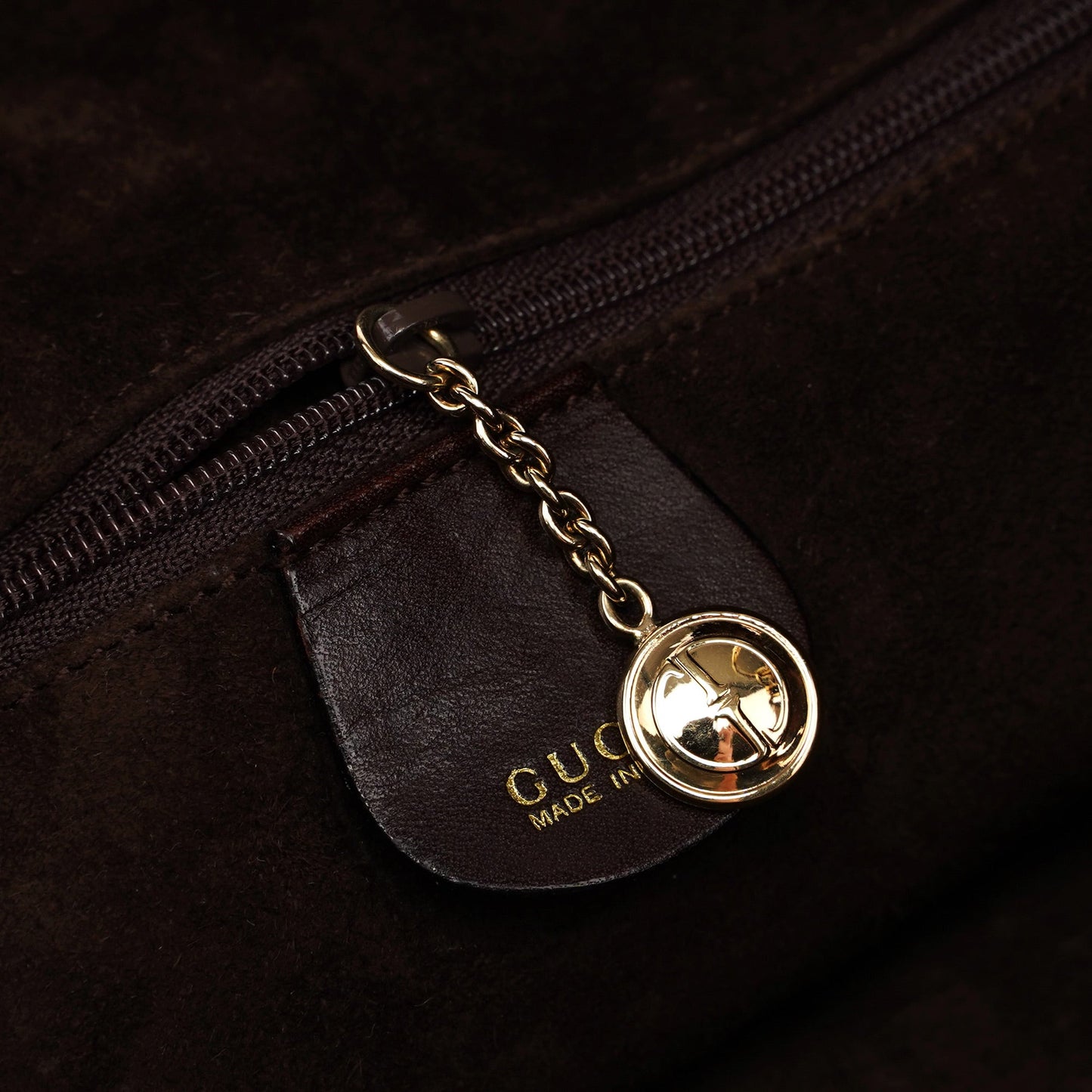 1996 Brown Woven Bamboo 2-Way Shoulder Bag