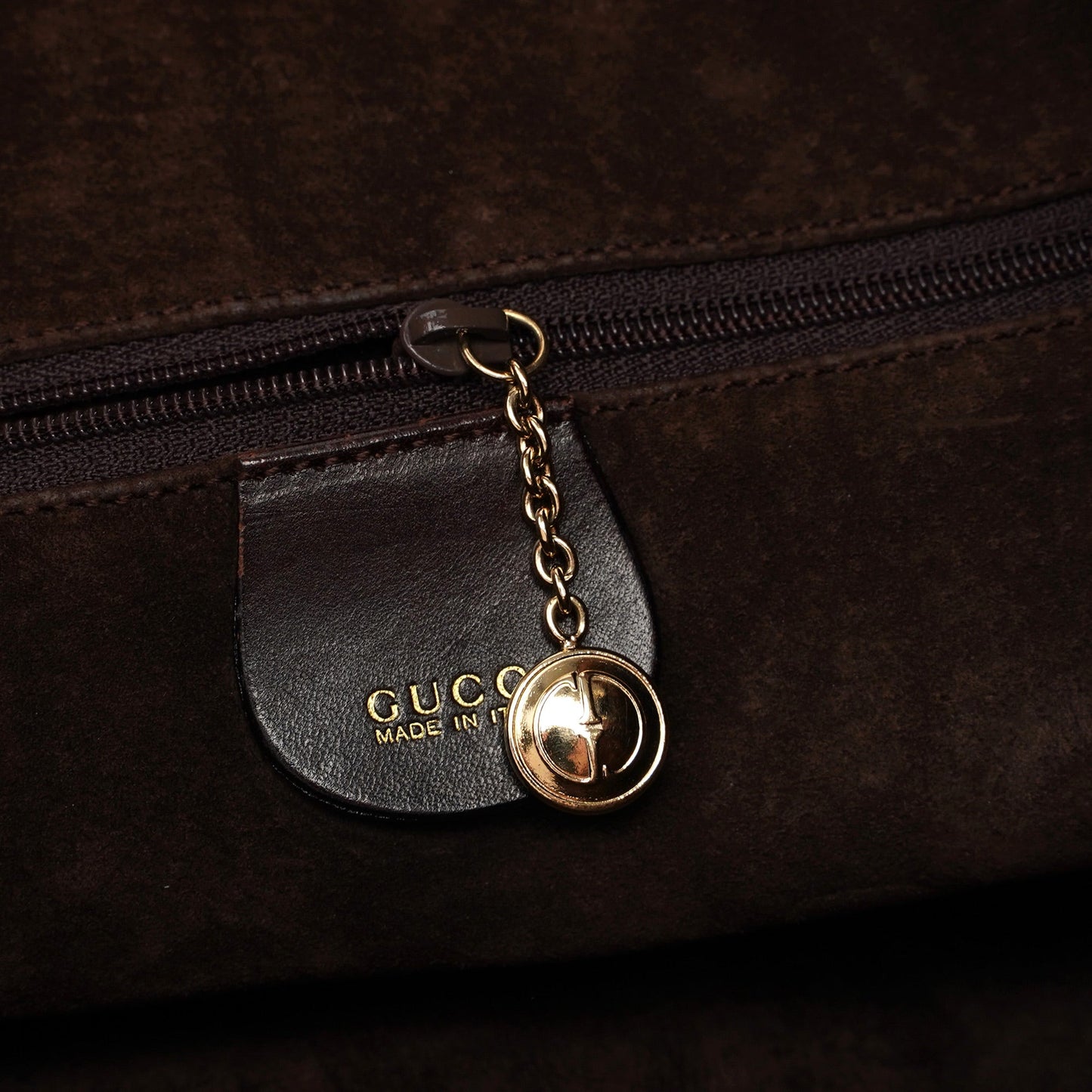 1996 Brown Woven Bamboo 2-Way Shoulder Bag