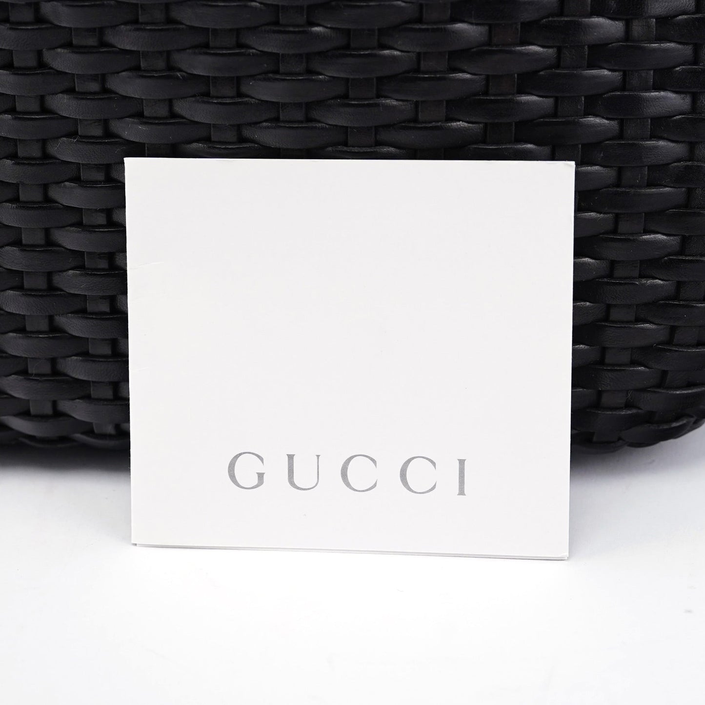 1996 Brown Woven Bamboo 2-Way Shoulder Bag