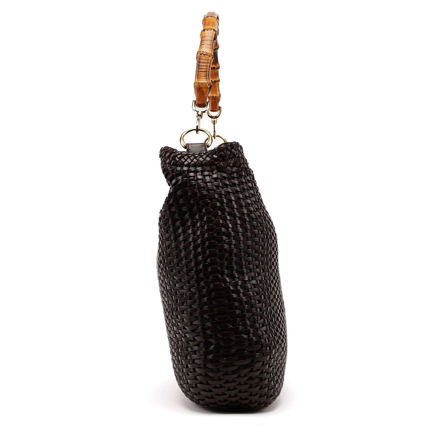 1996 Brown Woven Bamboo Bag