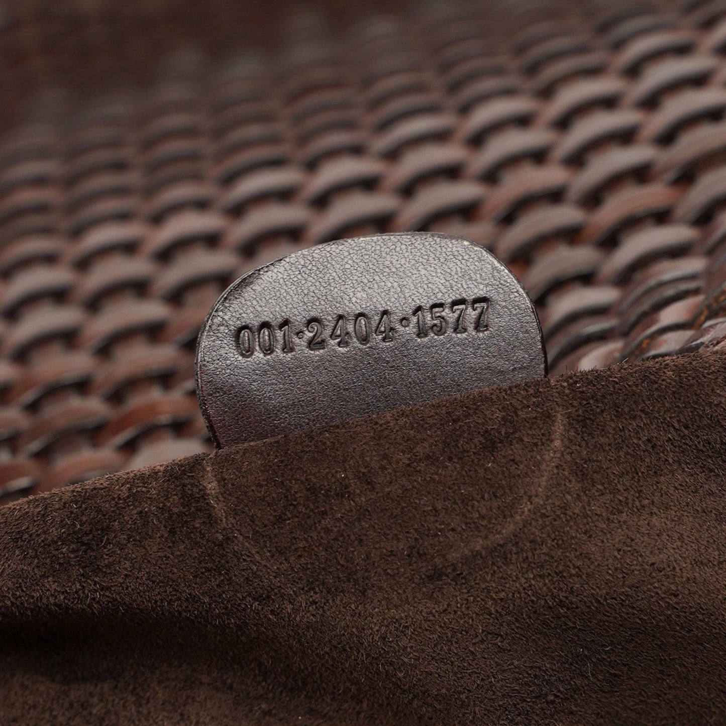 1996 Brown Woven Bamboo Bag