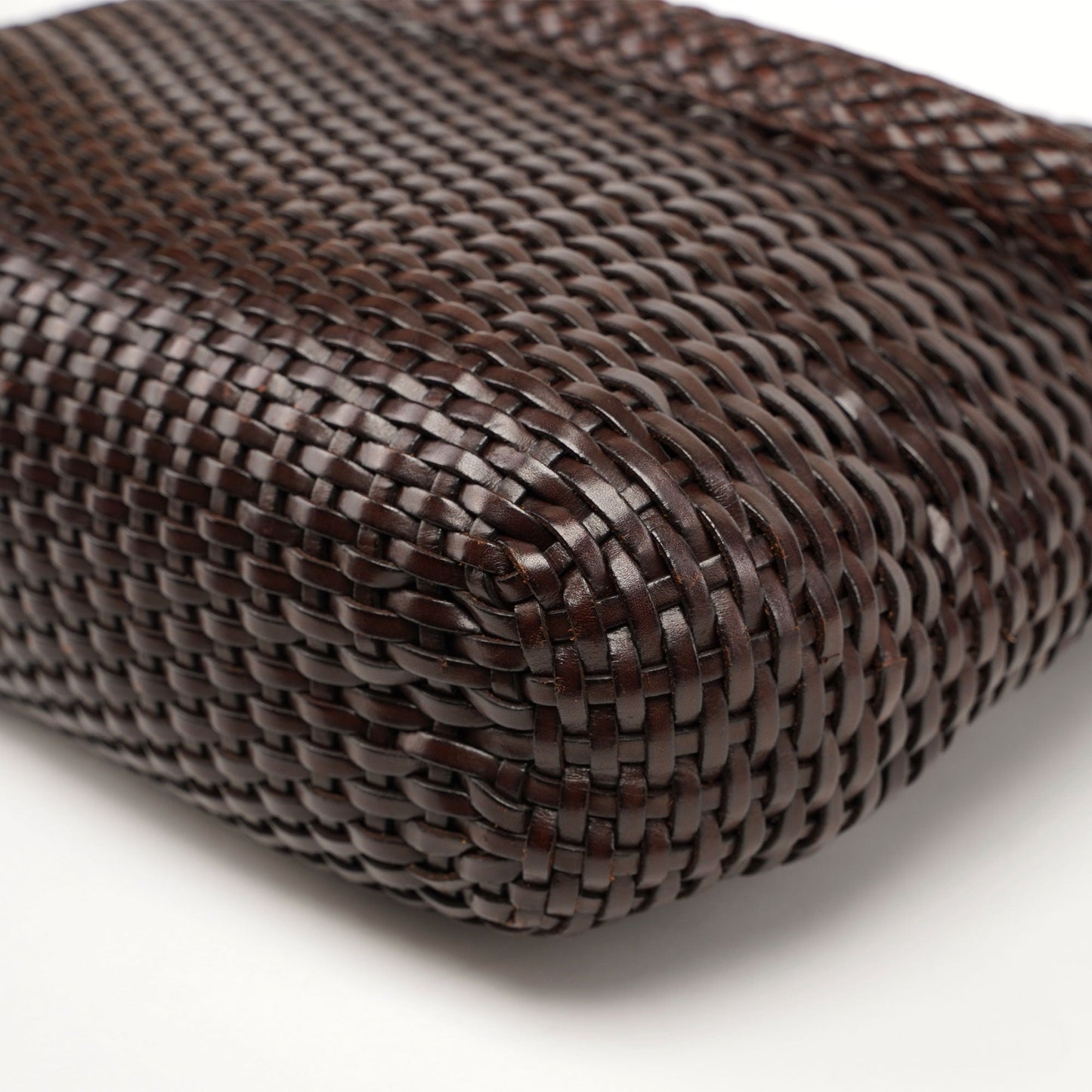 1996 Brown Woven Bamboo Bag