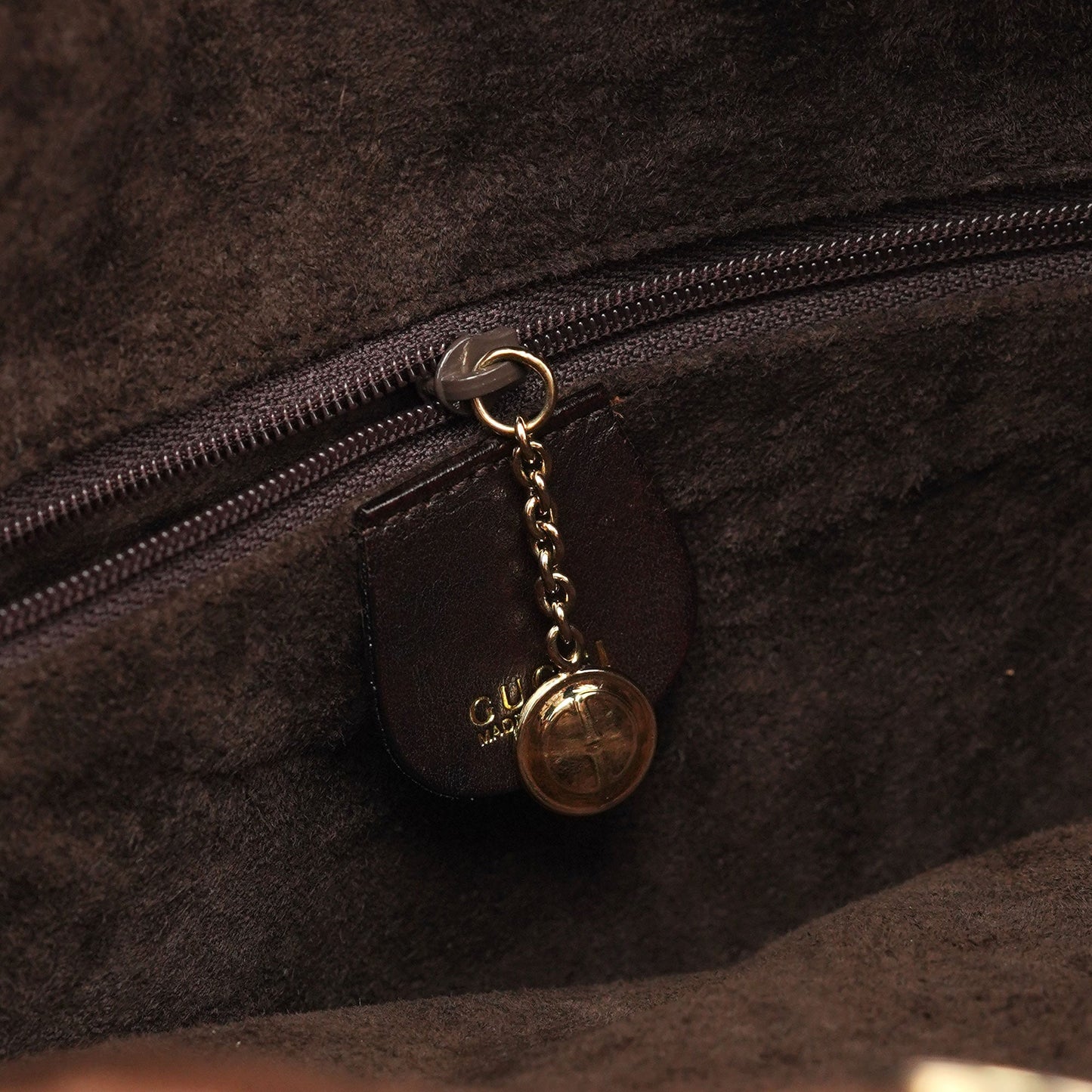 1996 Brown Woven Bamboo Shoulder Bag