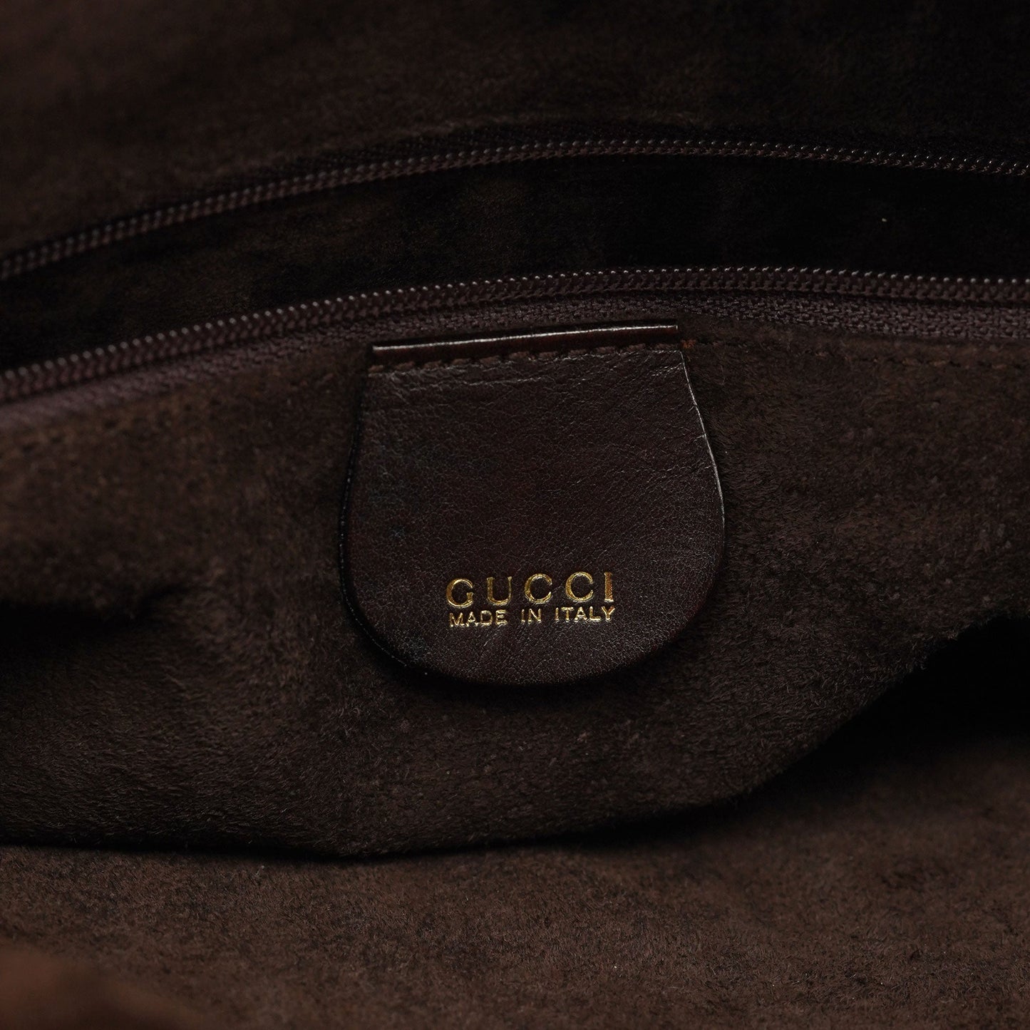 1996 Brown Woven Bamboo Shoulder Bag