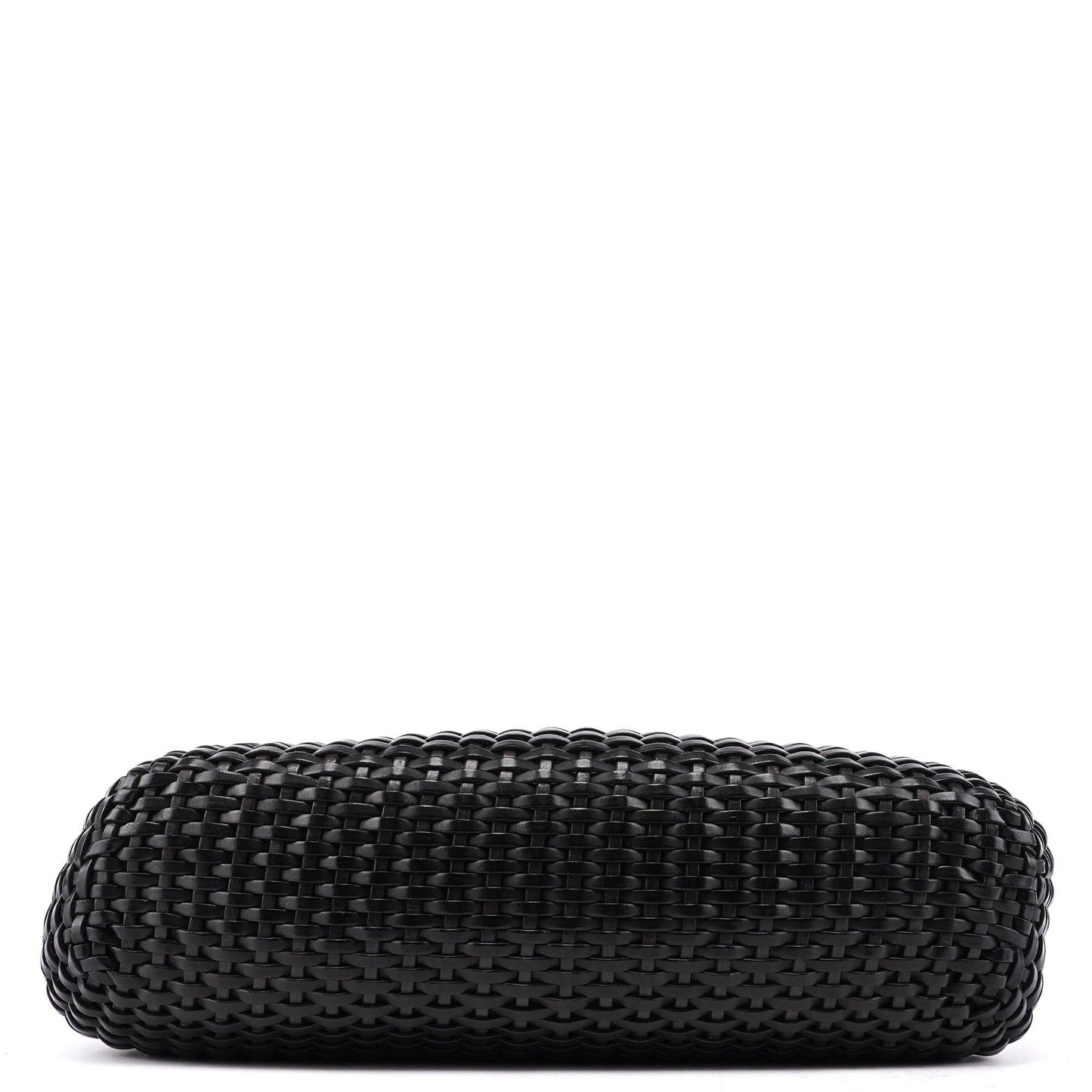 1996 Brown Woven Bamboo Shoulder Bag