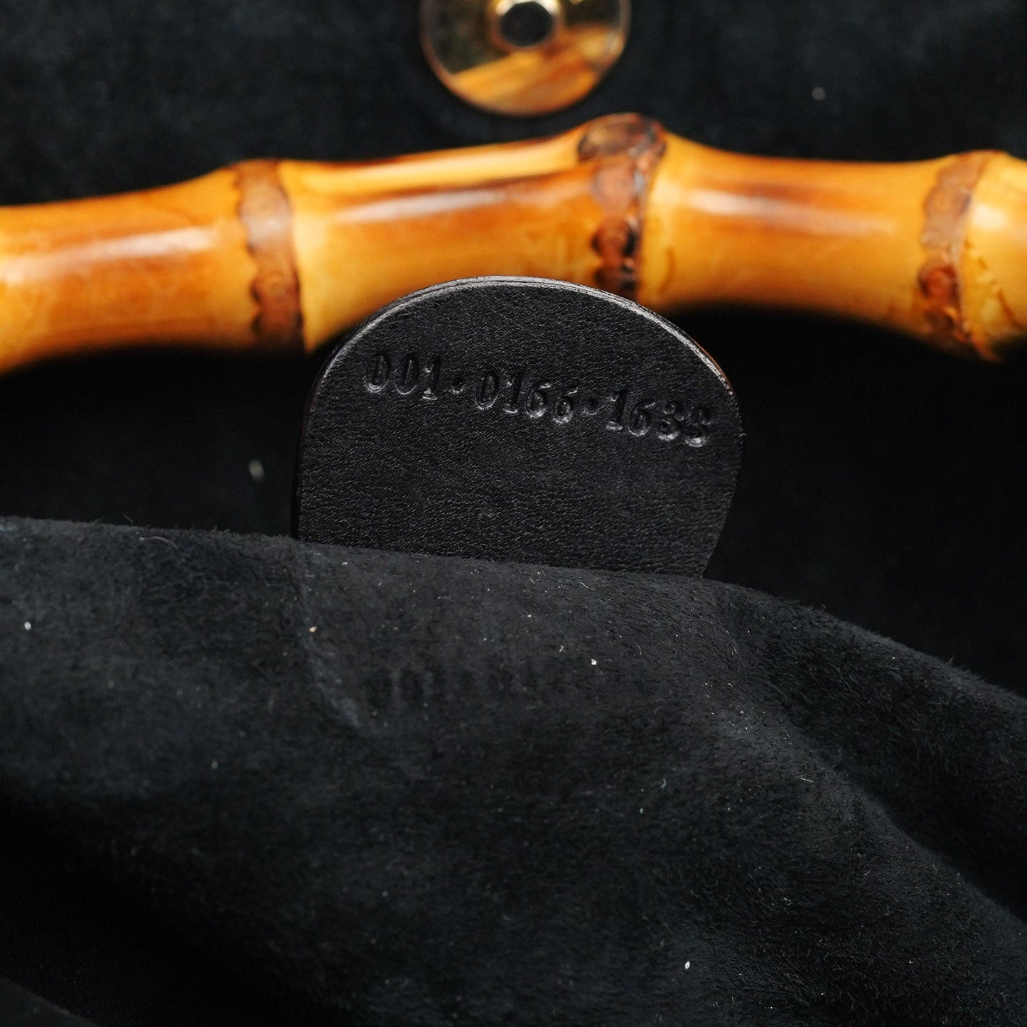 1996 Brown Woven Bamboo Shoulder Bag