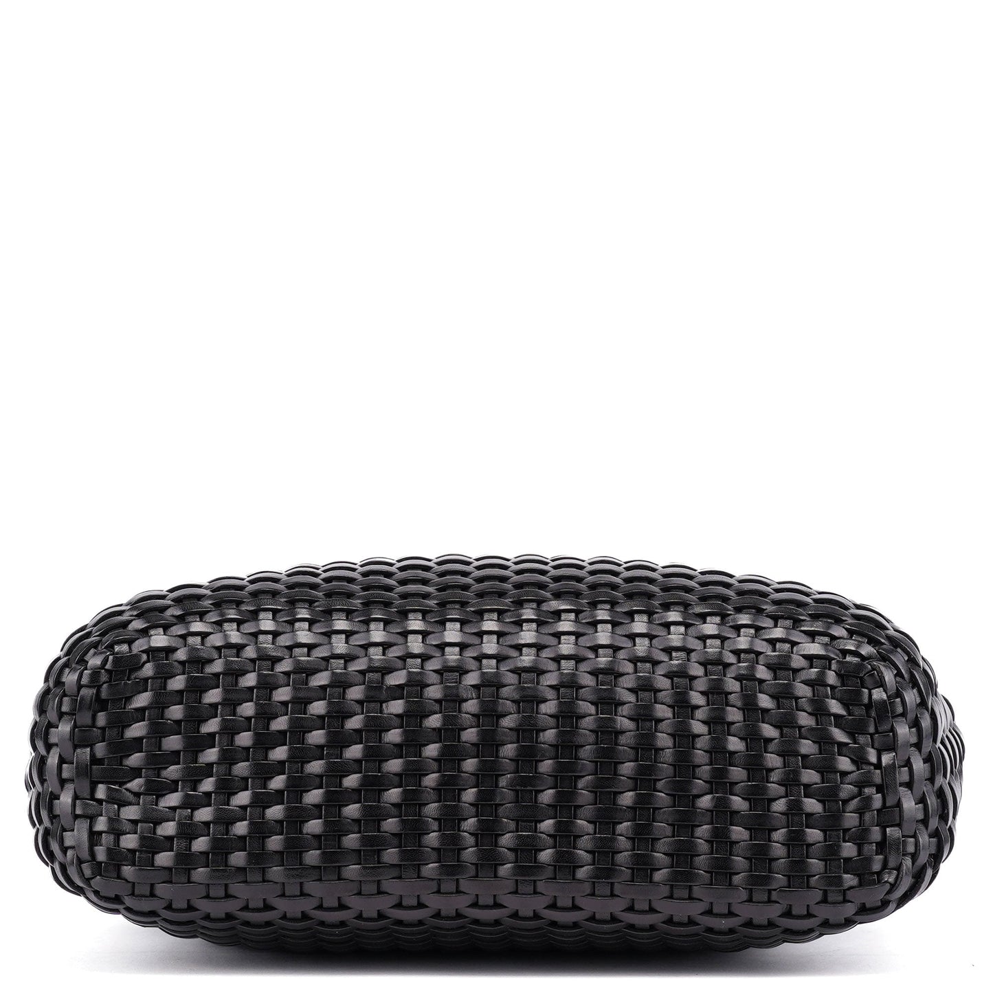 1996 Brown Woven Bamboo Shoulder Bag