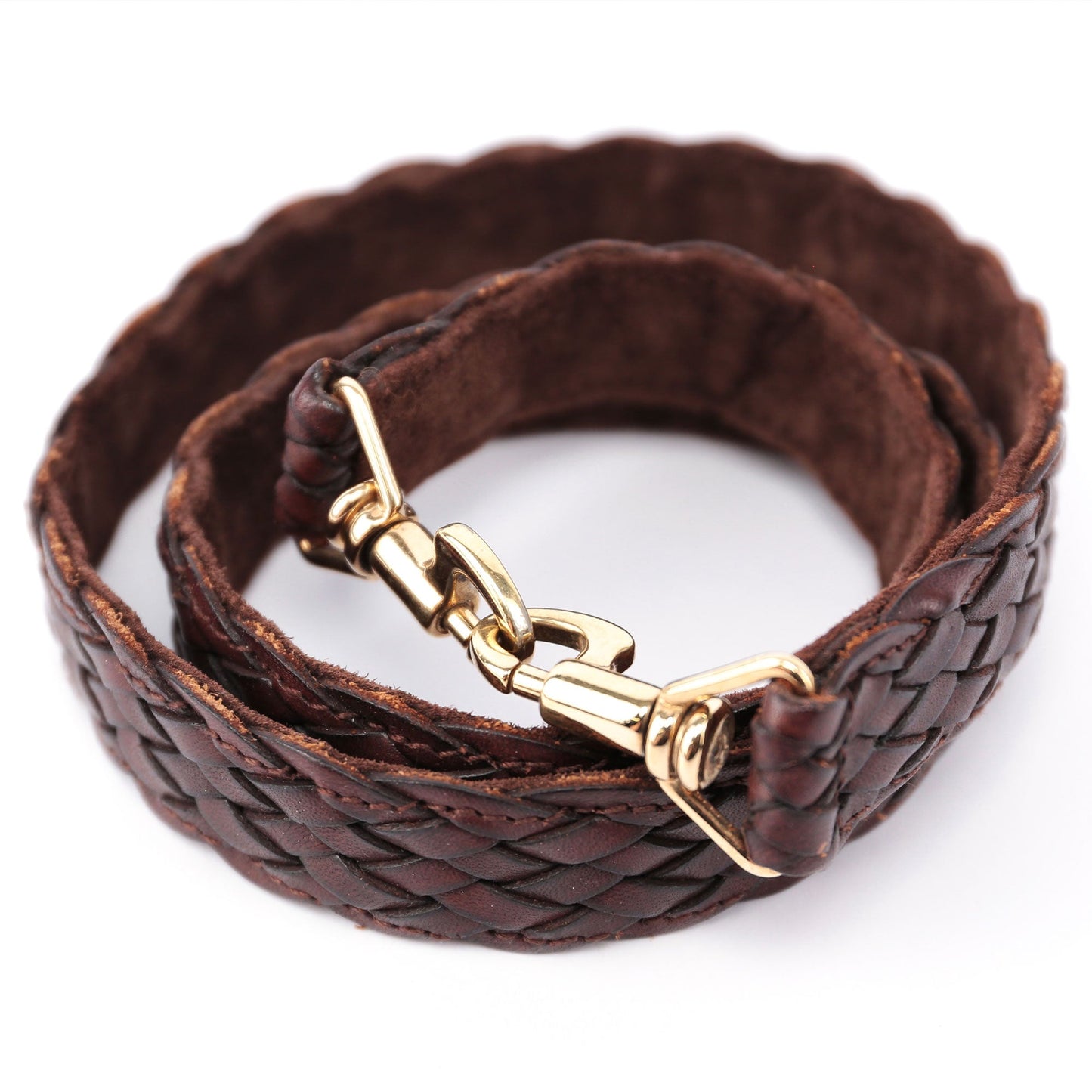 1996 Large Brown Woven Bamboo 2-Way Bag