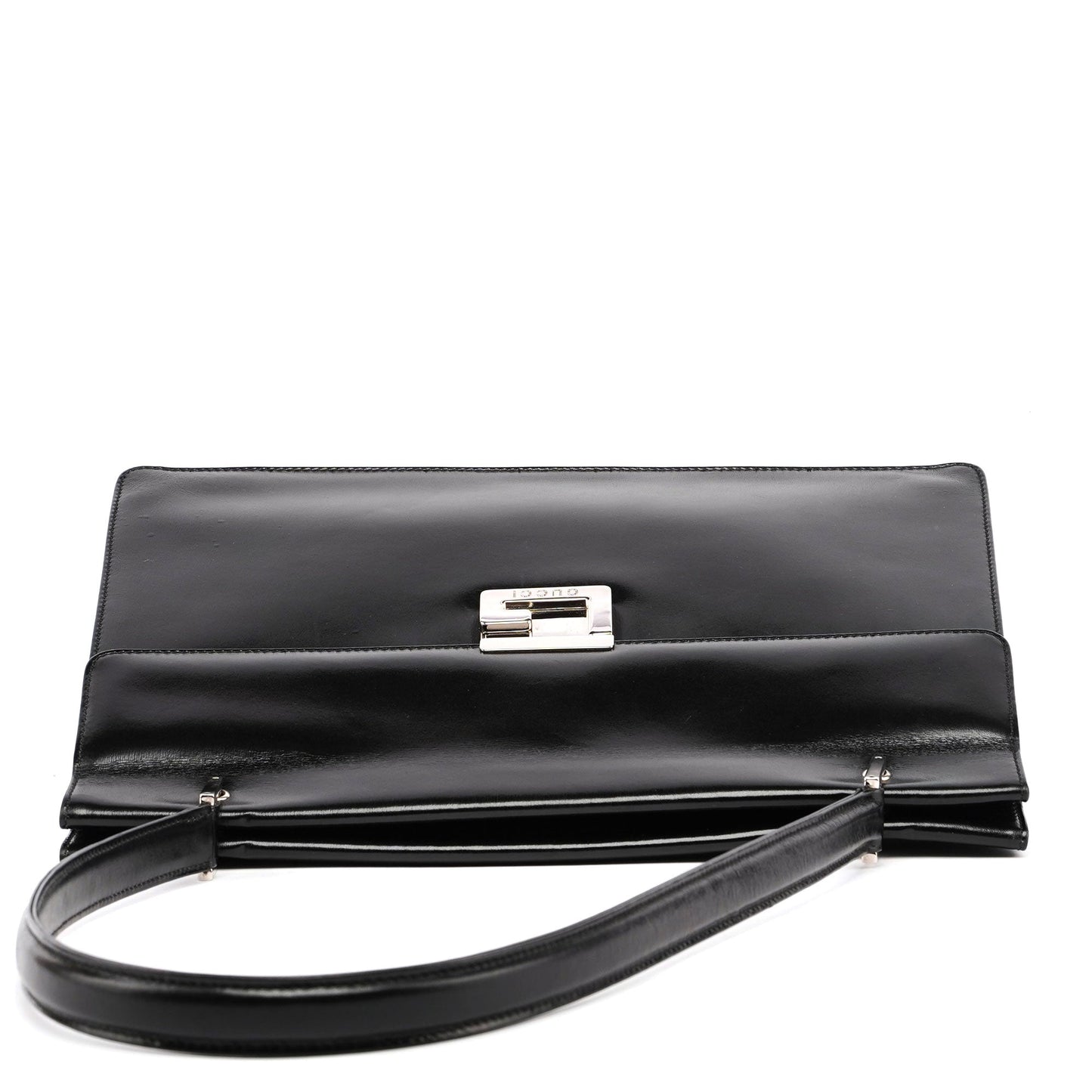 1997 Black Calfskin Silver G Handbag