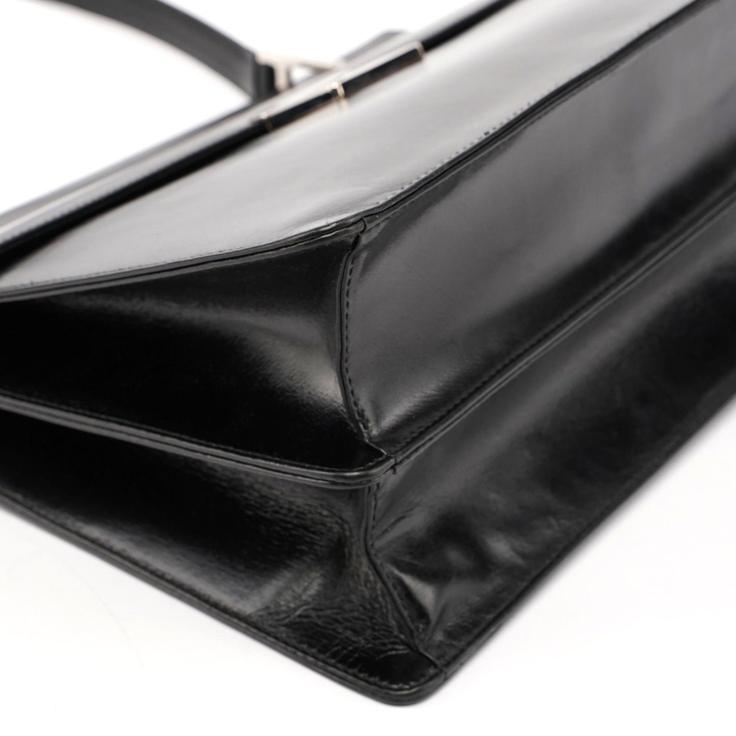 1997 Black Calfskin Silver G Handbag