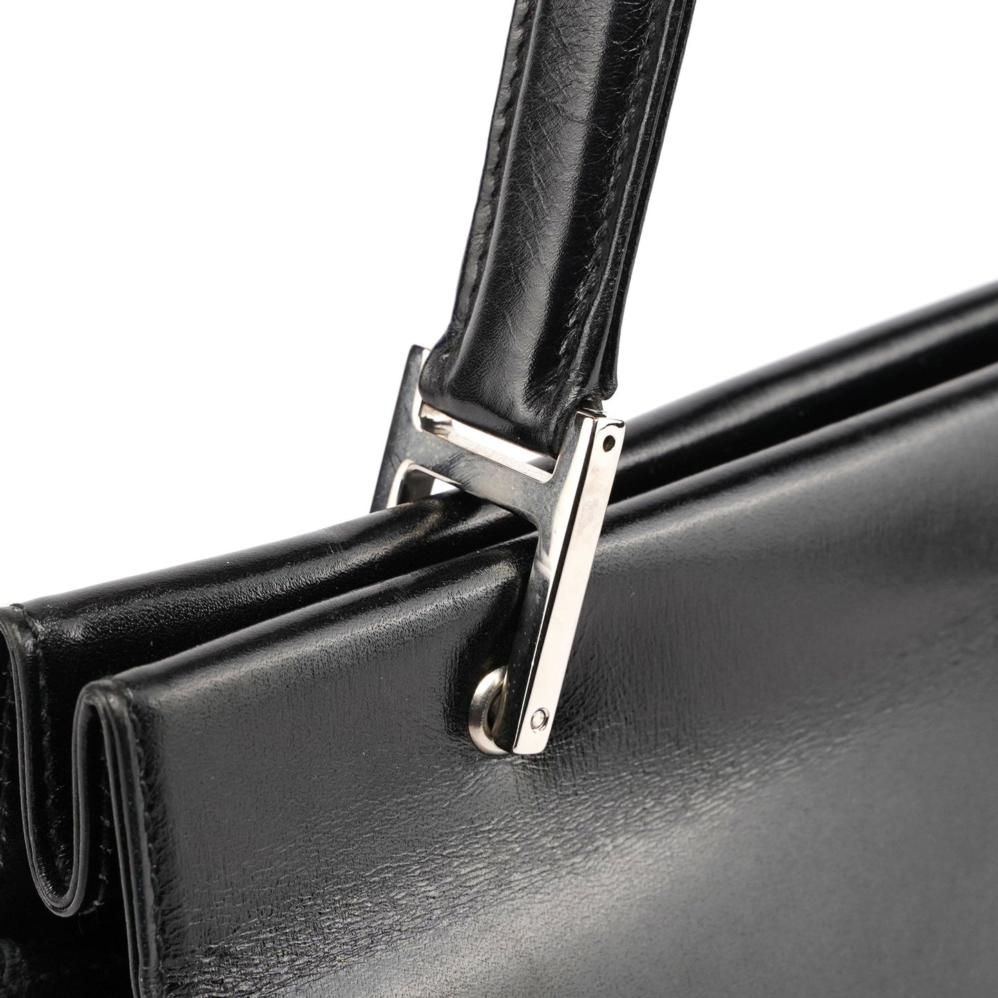 1997 Black Calfskin Silver G Handbag