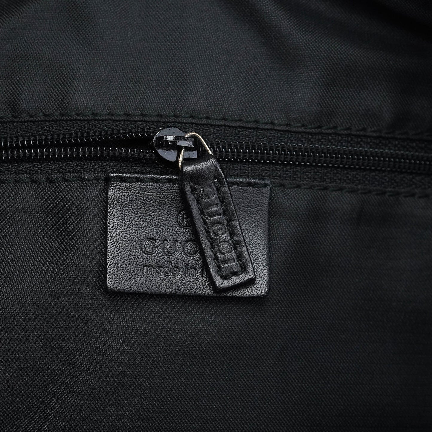 1997 Black GG Suede Bamboo Shoulder Bag