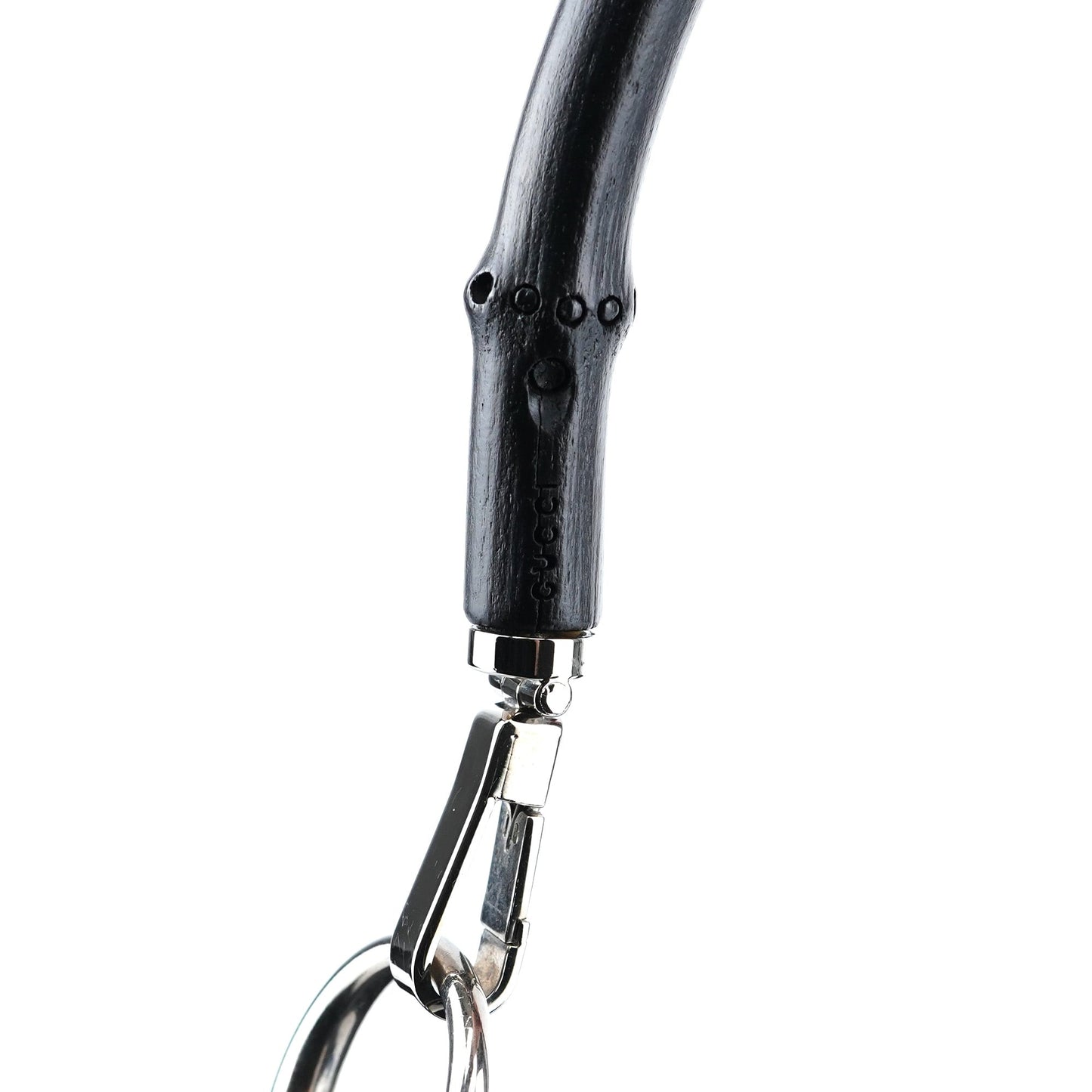 1997 Black GG Suede Bamboo Shoulder Bag