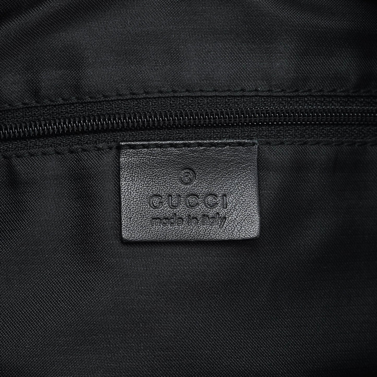 1997 Black GG Suede Bamboo Shoulder Bag