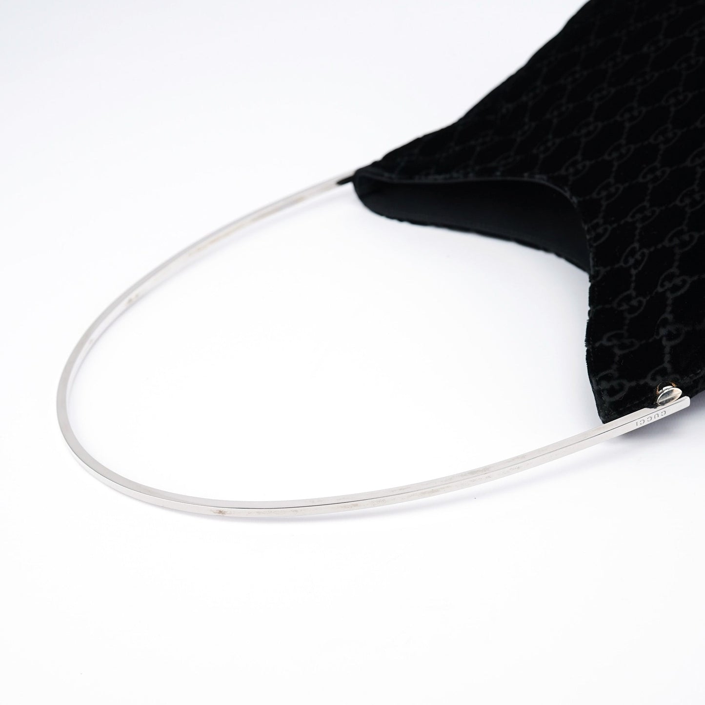 1997 Black GG Velvet Shoulder Bag