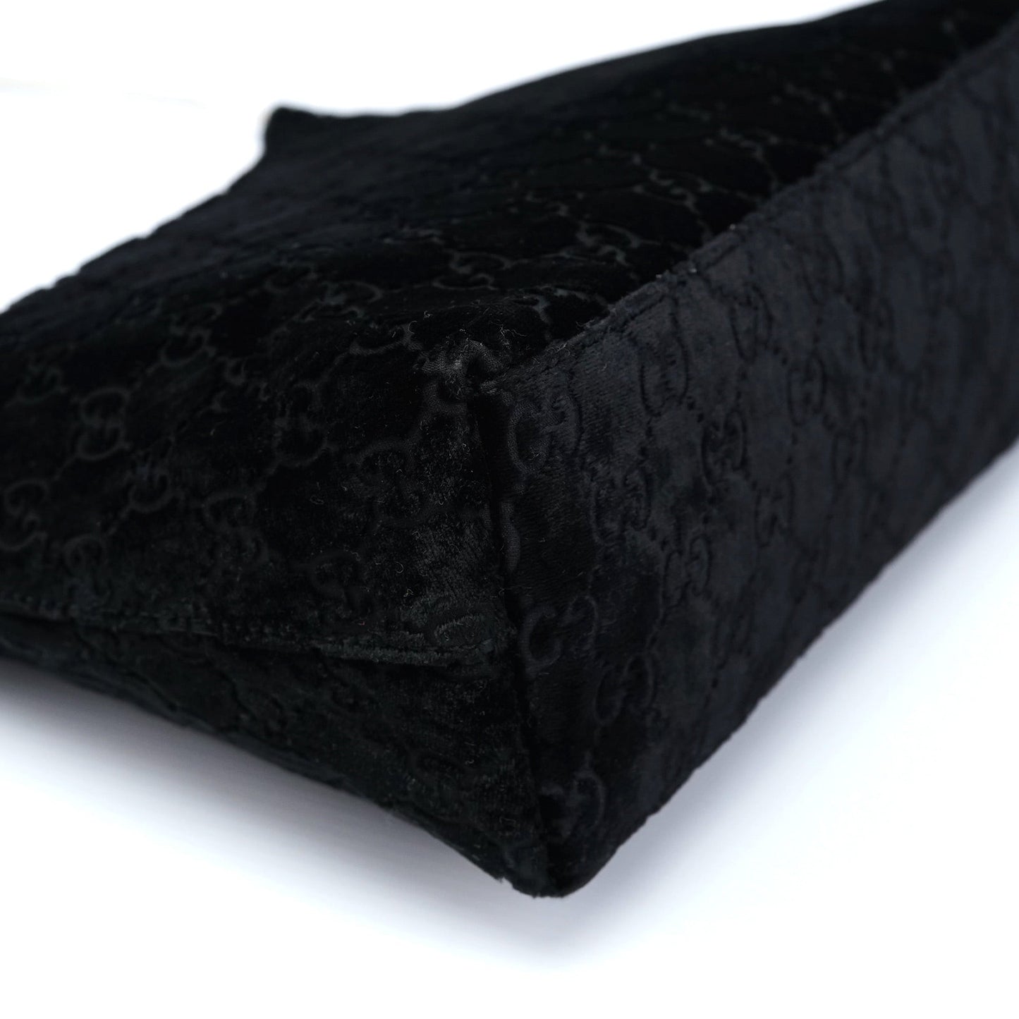 1997 Black GG Velvet Shoulder Bag