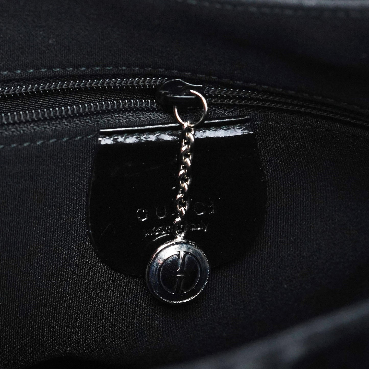 1997 Black GG Velvet Shoulder Bag