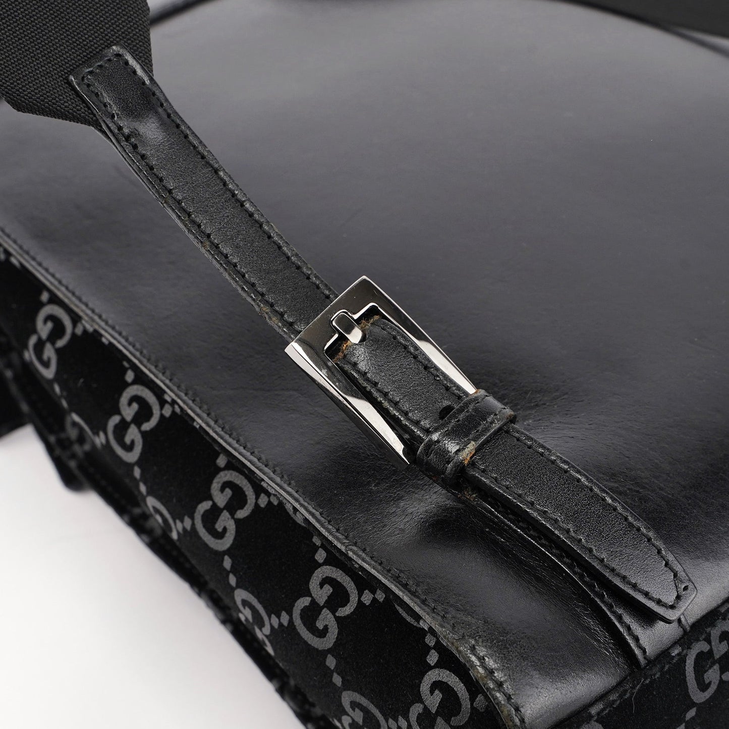 1997 Black Jackie Suede GG Backpack