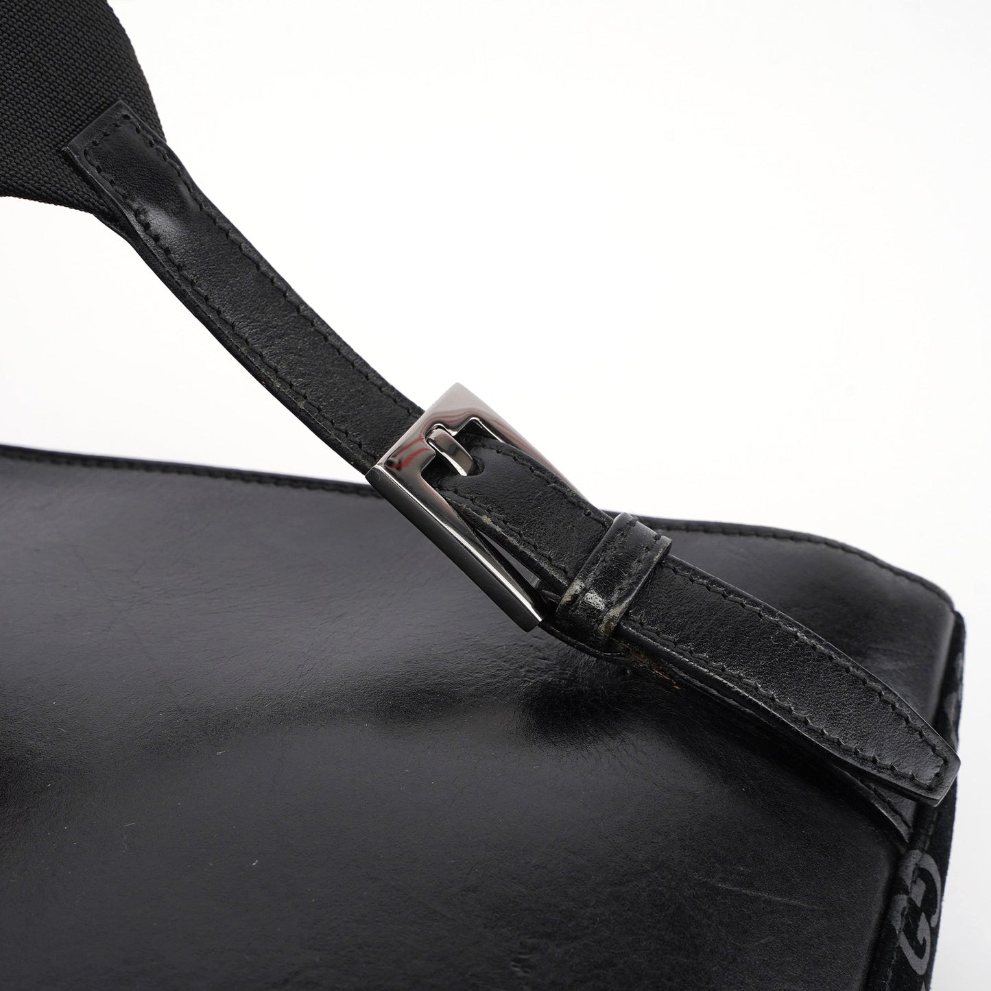 1997 Black Jackie Suede GG Backpack