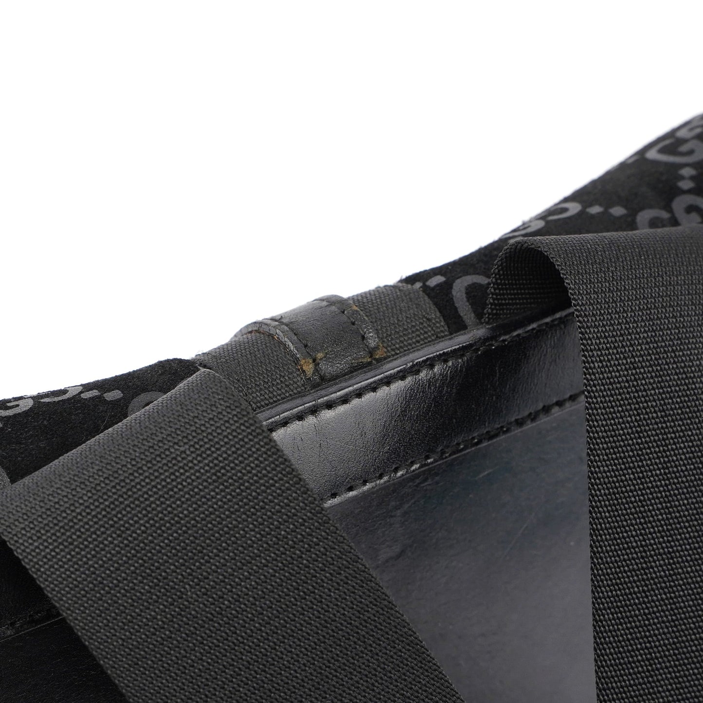 1997 Black Jackie Suede GG Backpack