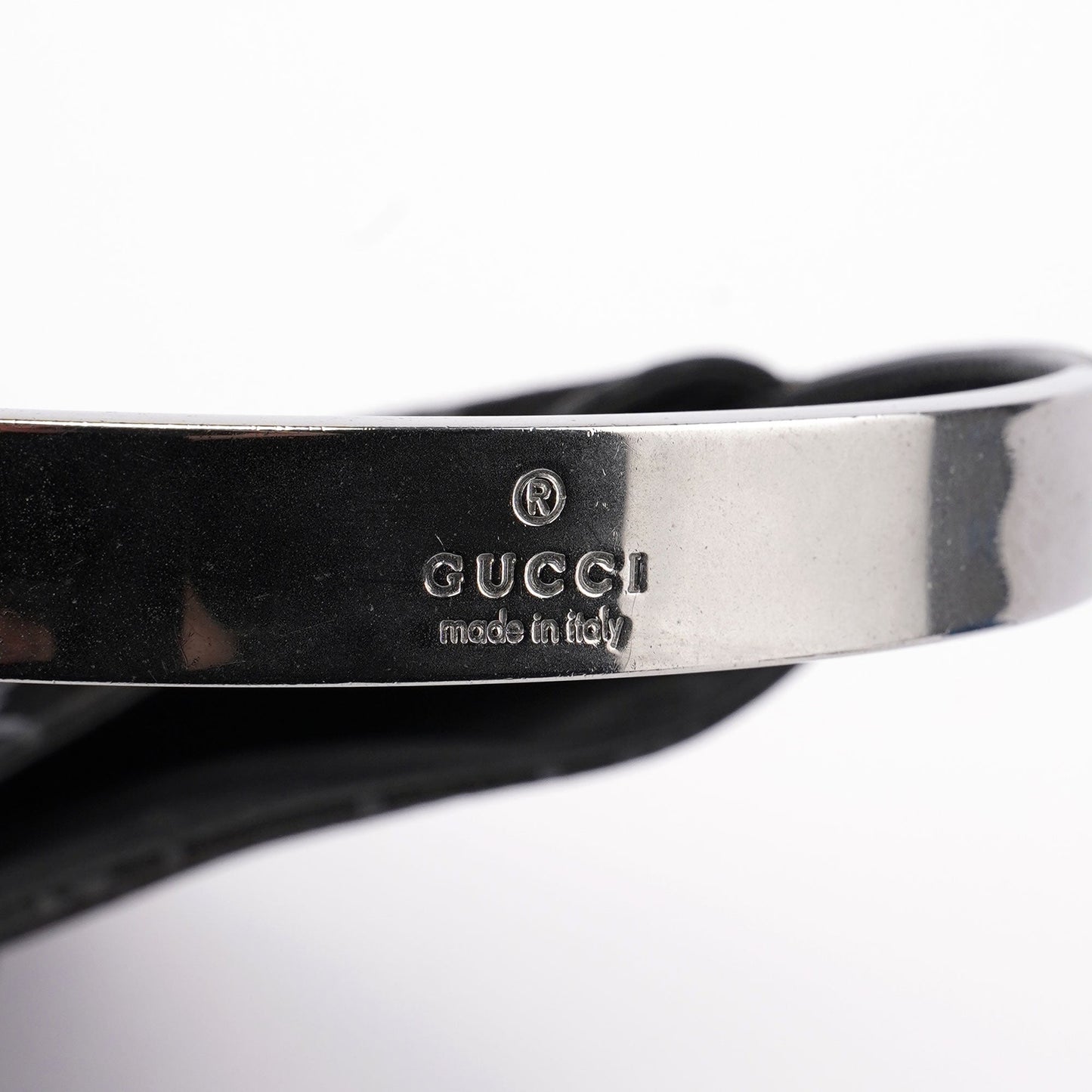 1997 Black Suede GG Hobo Shoulder Bag