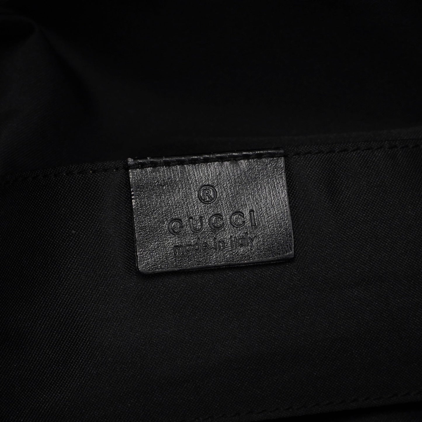 1997 Black Suede GG Hobo Shoulder Bag