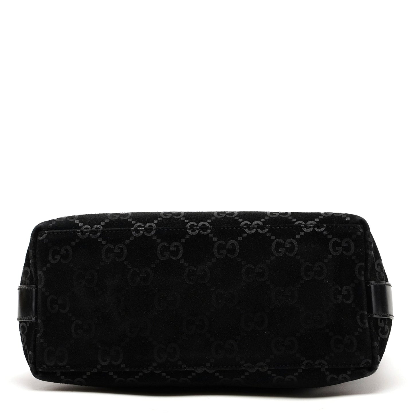 1997 Black Suede GG Monogram Bag