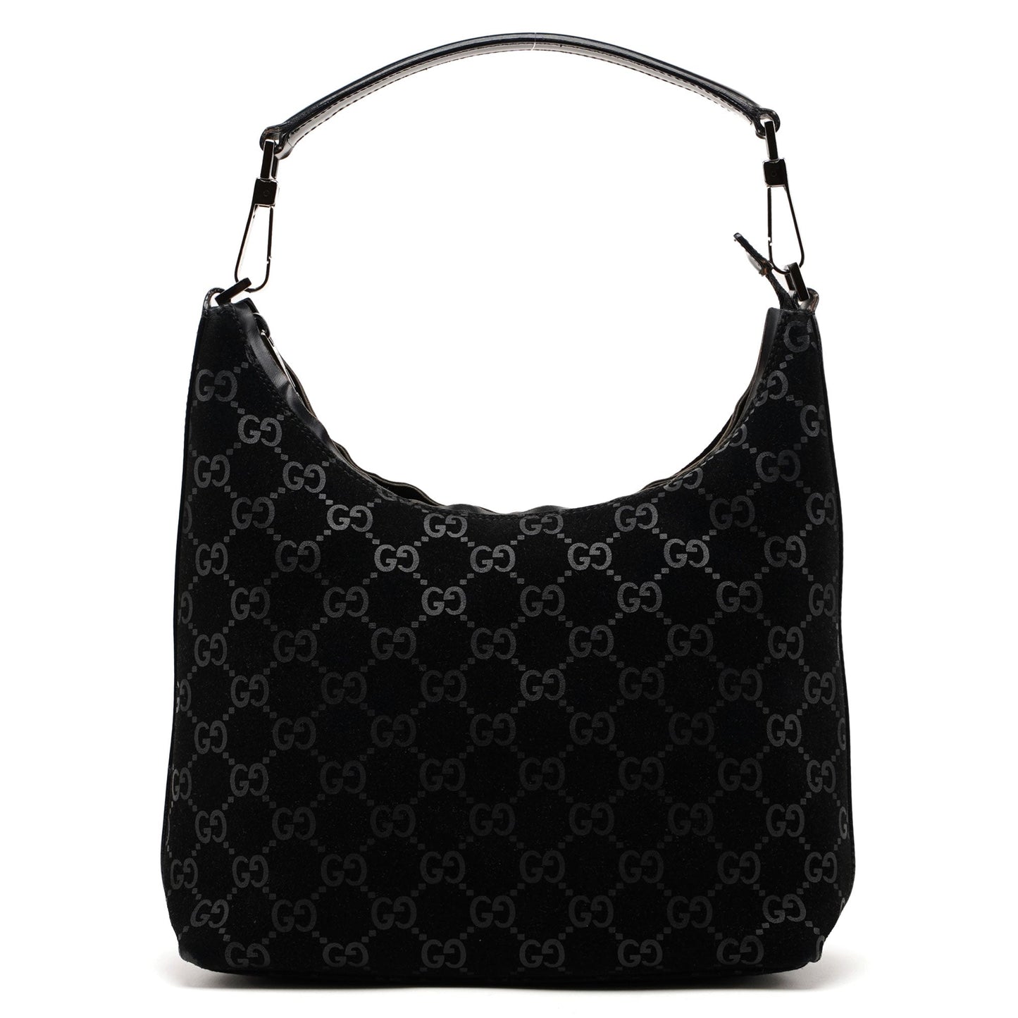 1997 Black Suede GG Monogram Bag