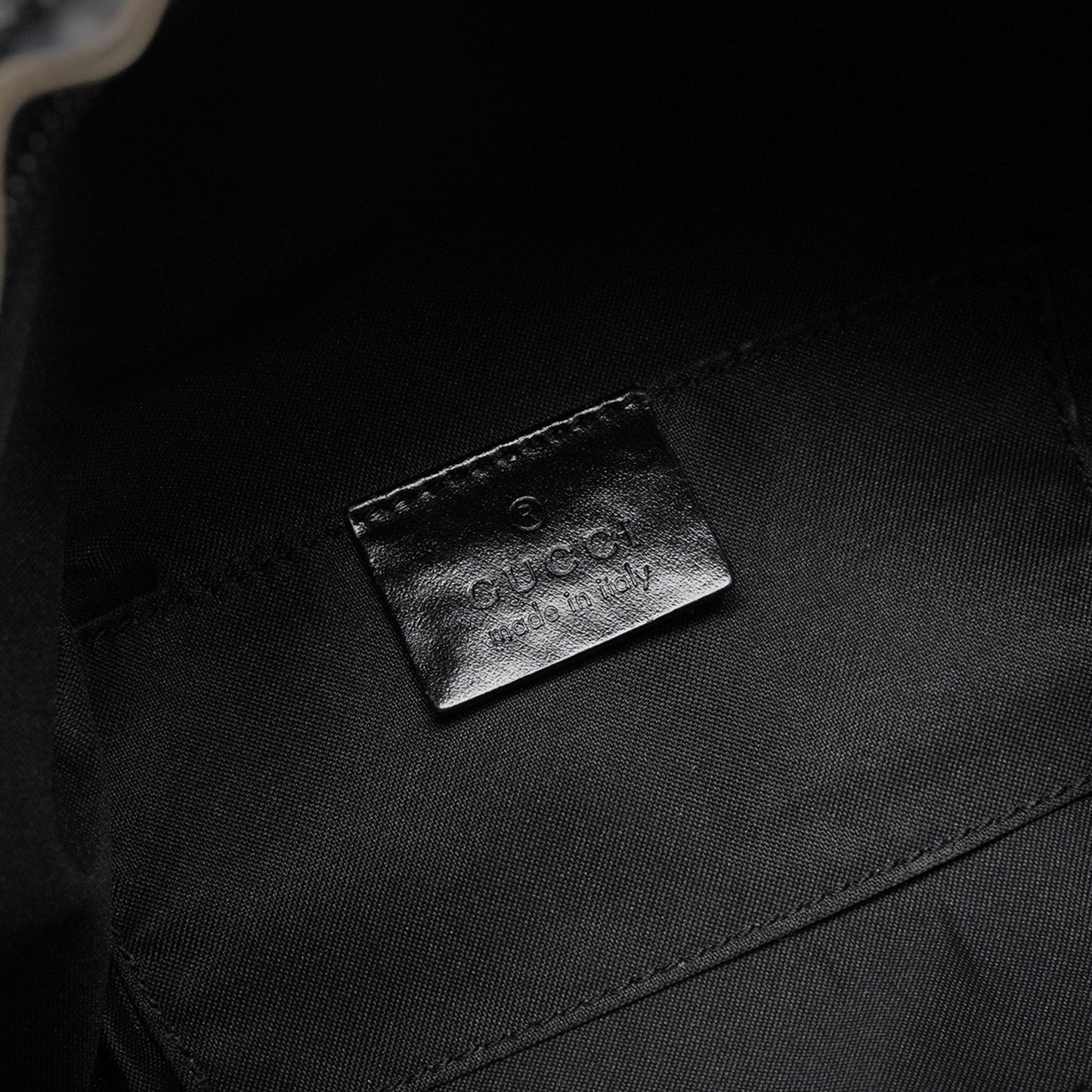 1997 Black Suede GG Monogram Bag