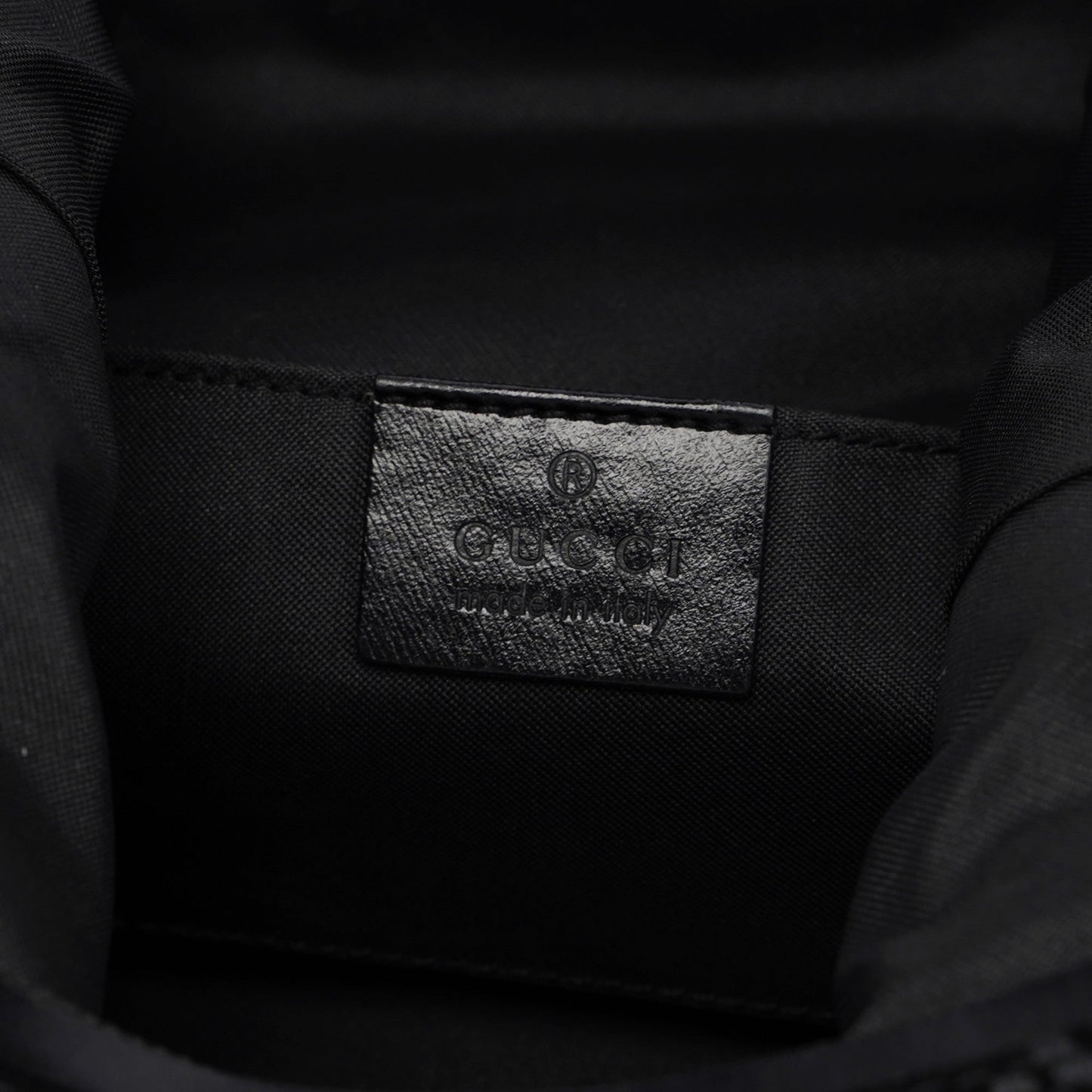 1997 Black Suede GG Shoulder Bag