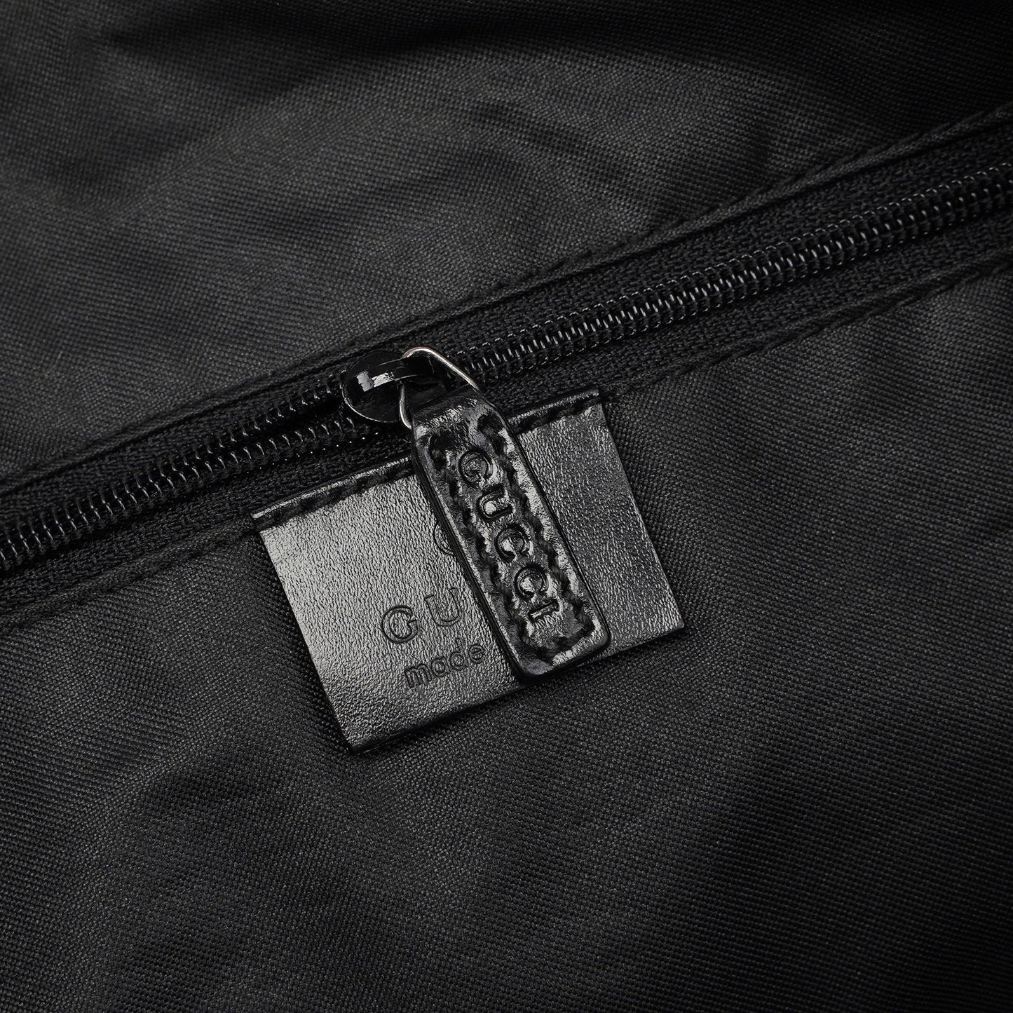 1997 Black Suede GG Shoulder Bag