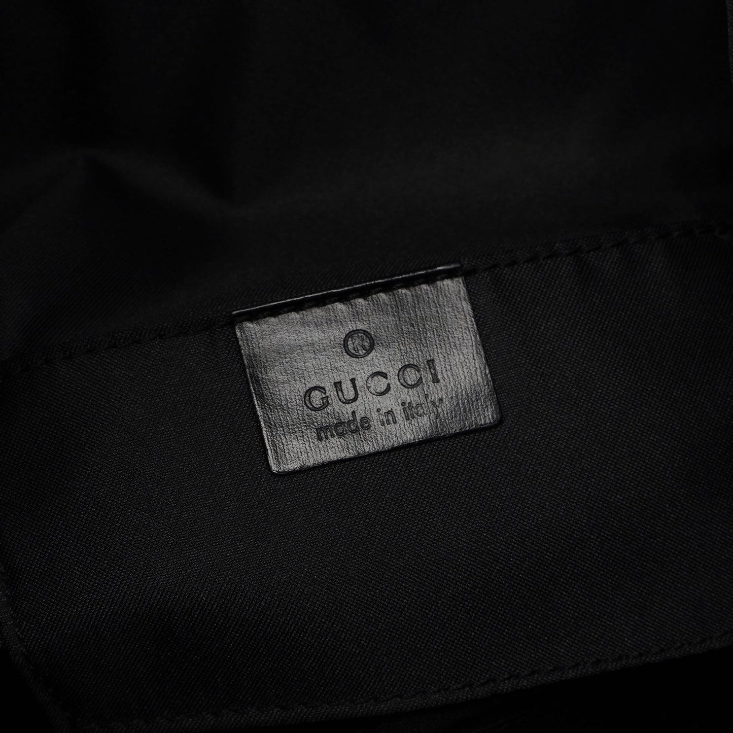 1997 Black Suede GG Shoulder Bag
