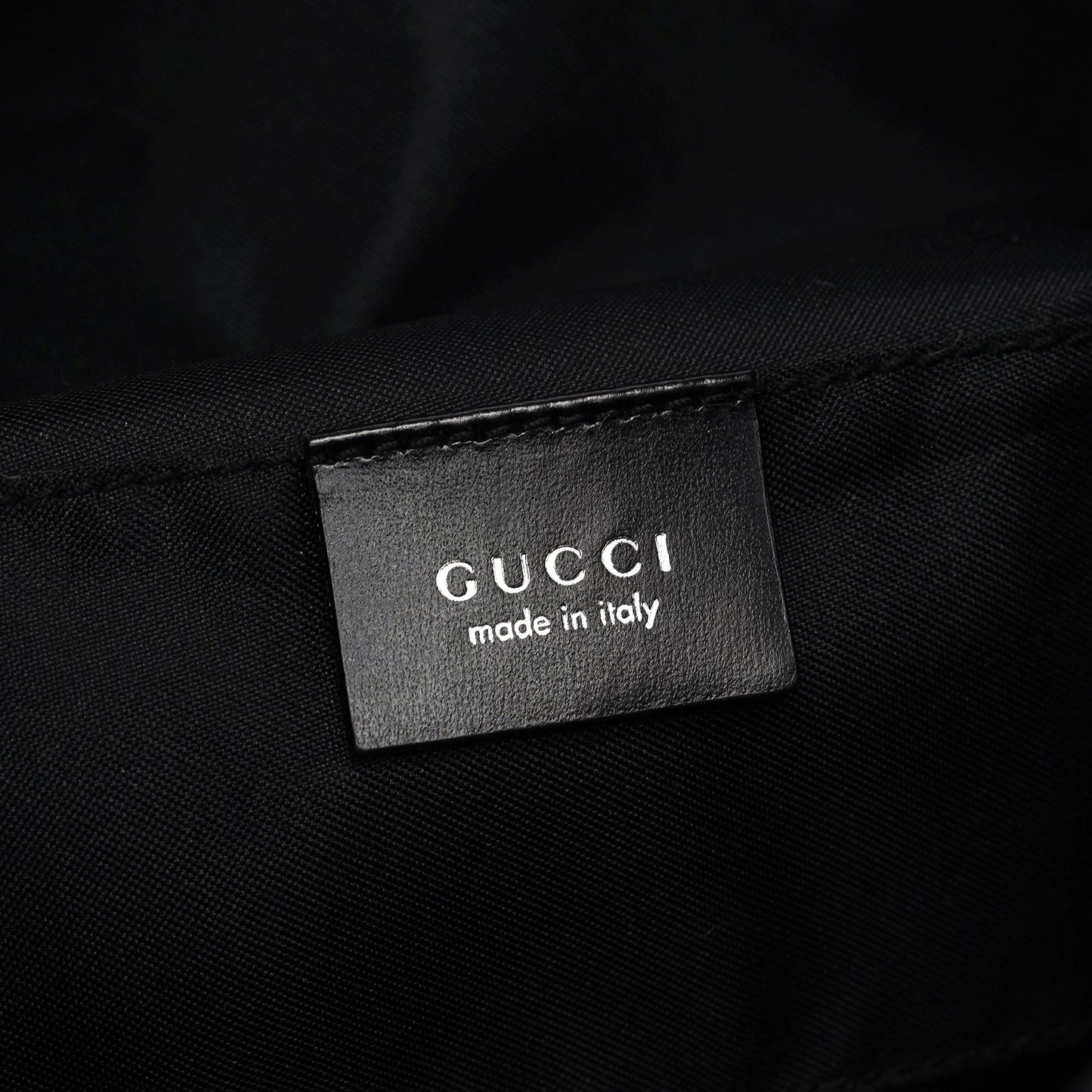 1997 Black Suede GG Shoulder Bag
