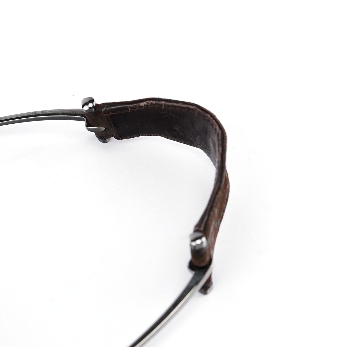 1997 Brown GG Suede Horsebit Shoulder Bag