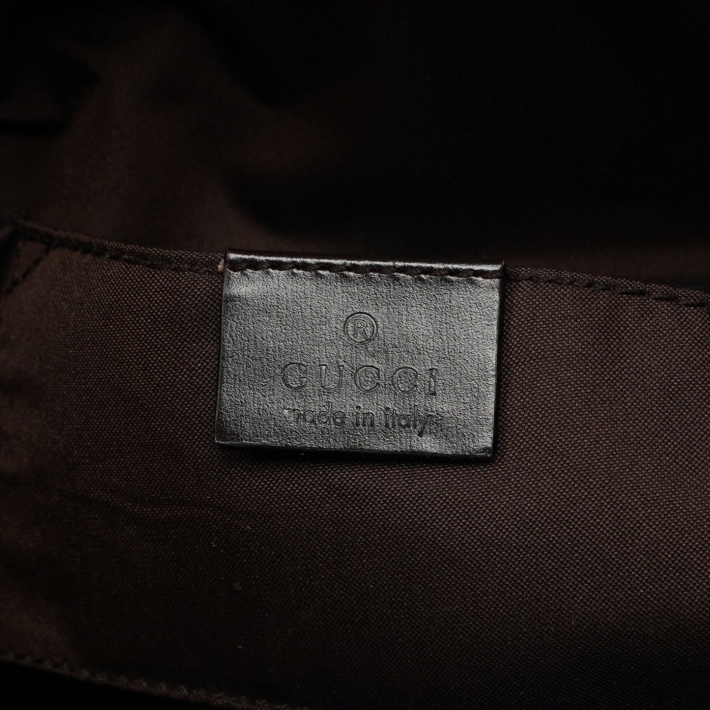 1997 Brown Suede GG Shoulder Bag