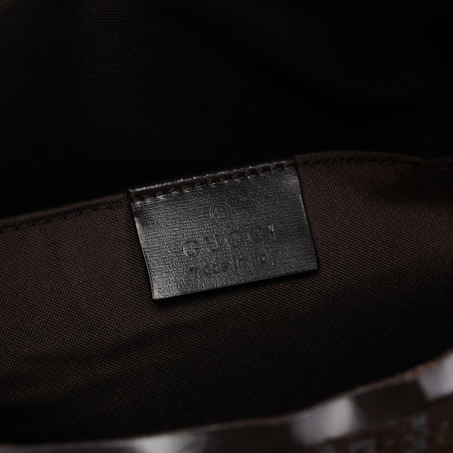 1997 Brown Suede GG Shoulder Bag