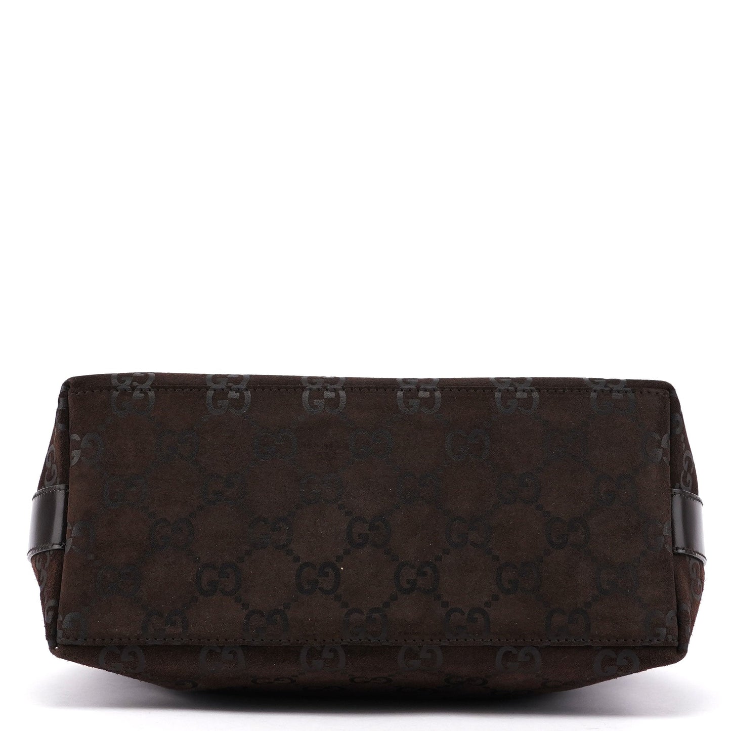 1997 Brown Suede GG Shoulder Bag