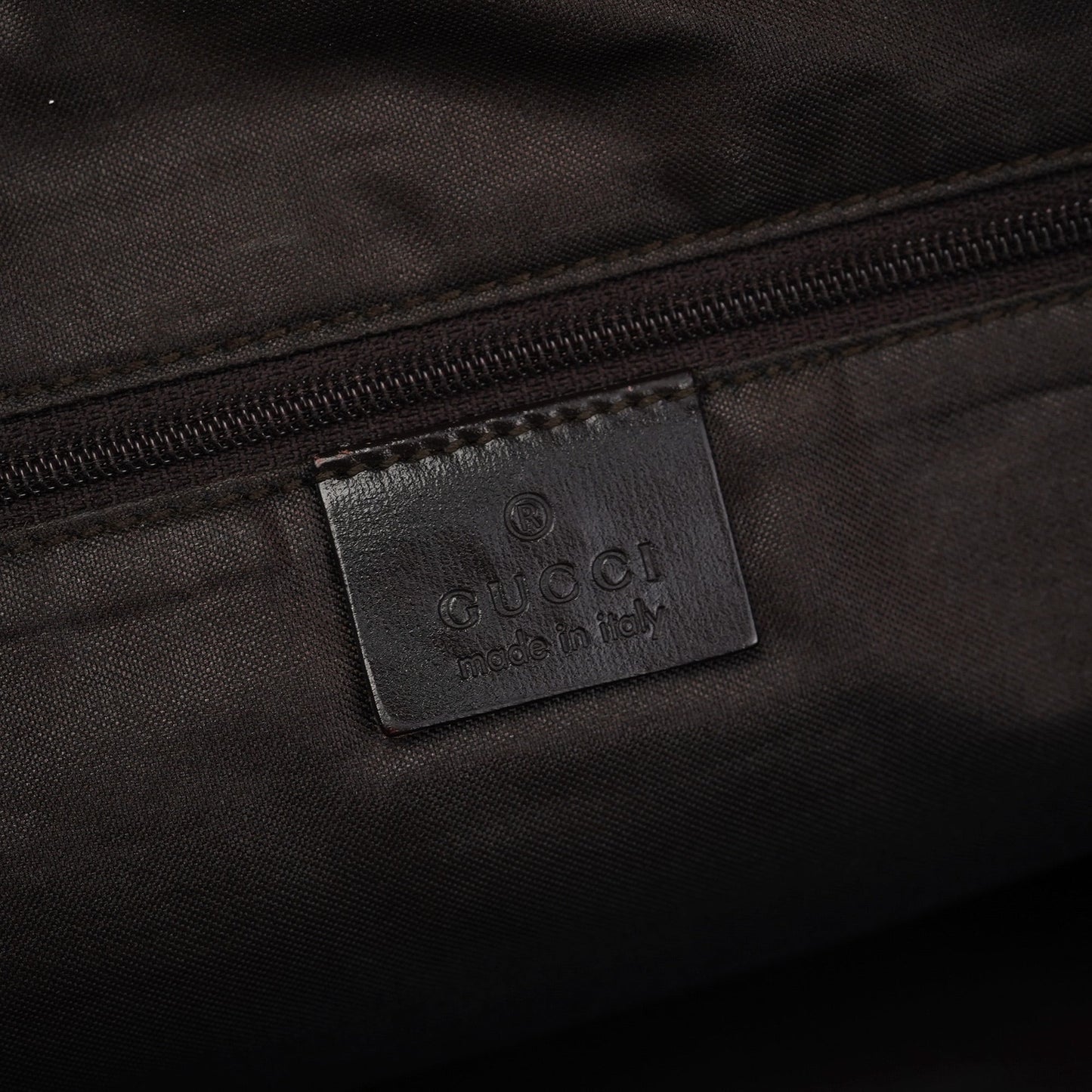 1997 Brown Suede GG Shoulder Bag