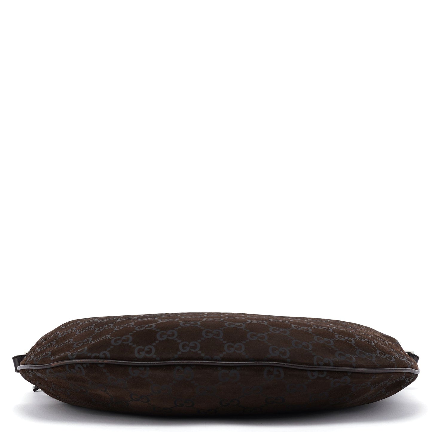 1997 Brown Suede GG Shoulder Bag