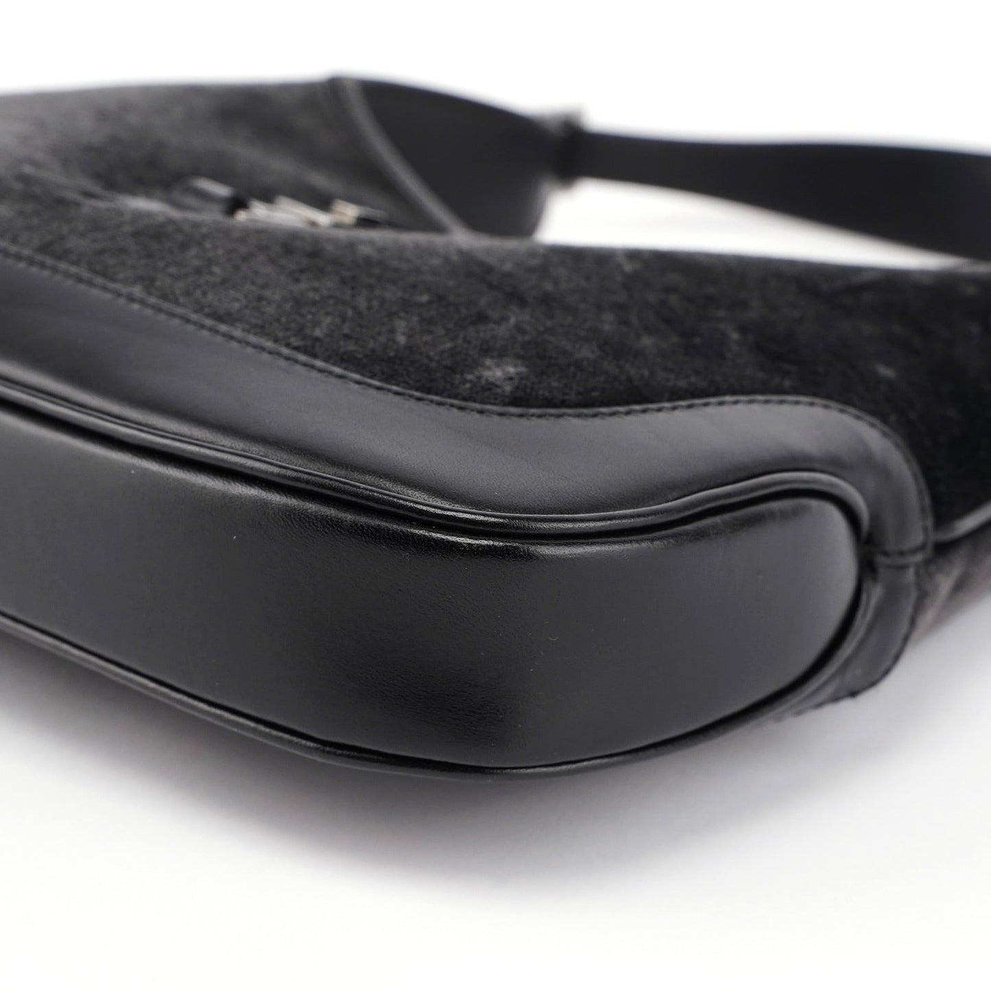 1999 Anthracite Velvet Jackie Shoulder Bag