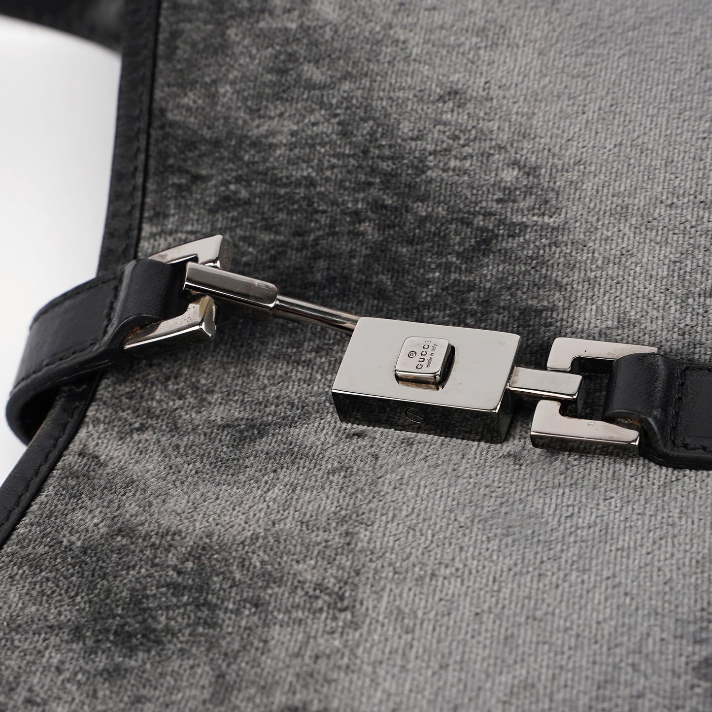 1999 Anthracite Velvet Jackie Shoulder Bag