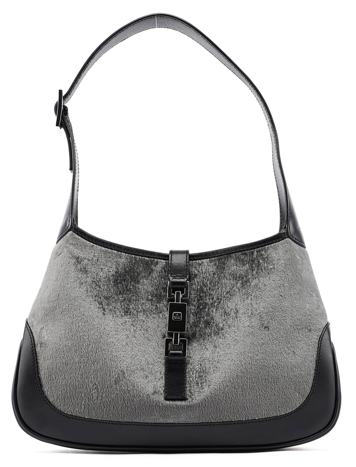 1999 Anthracite Velvet Jackie Shoulder Bag