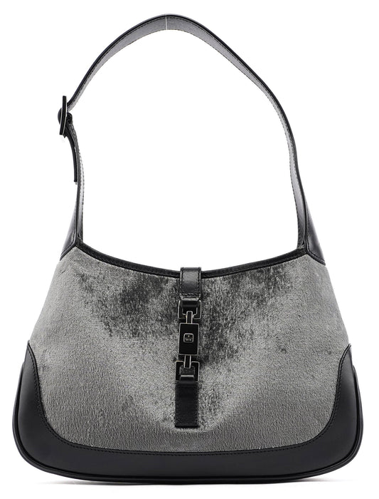1999 Anthracite Velvet Jackie Shoulder Bag