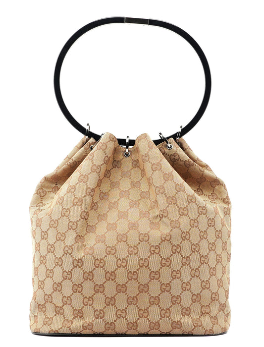 1999 Beige GG Ring Bag