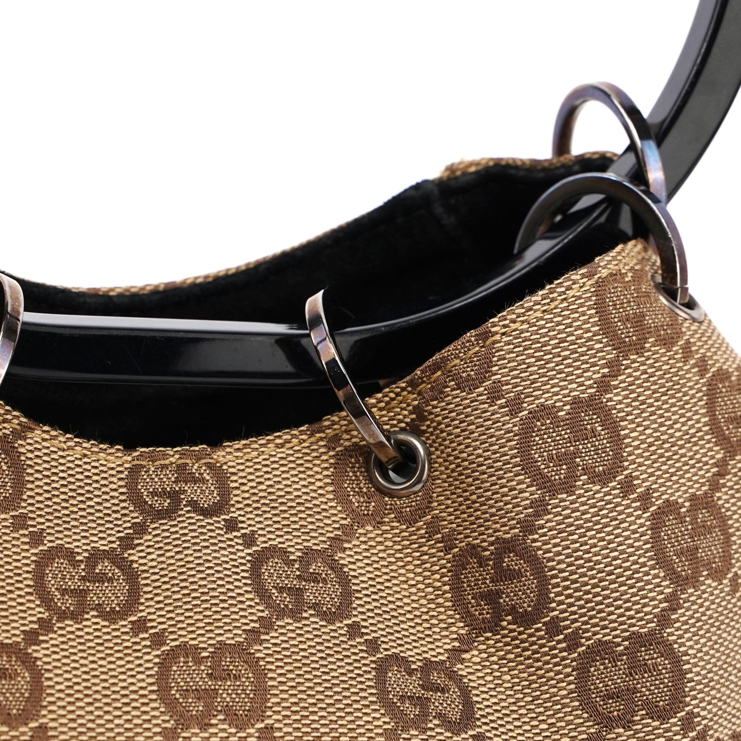 1999 Beige GG Ring Bag