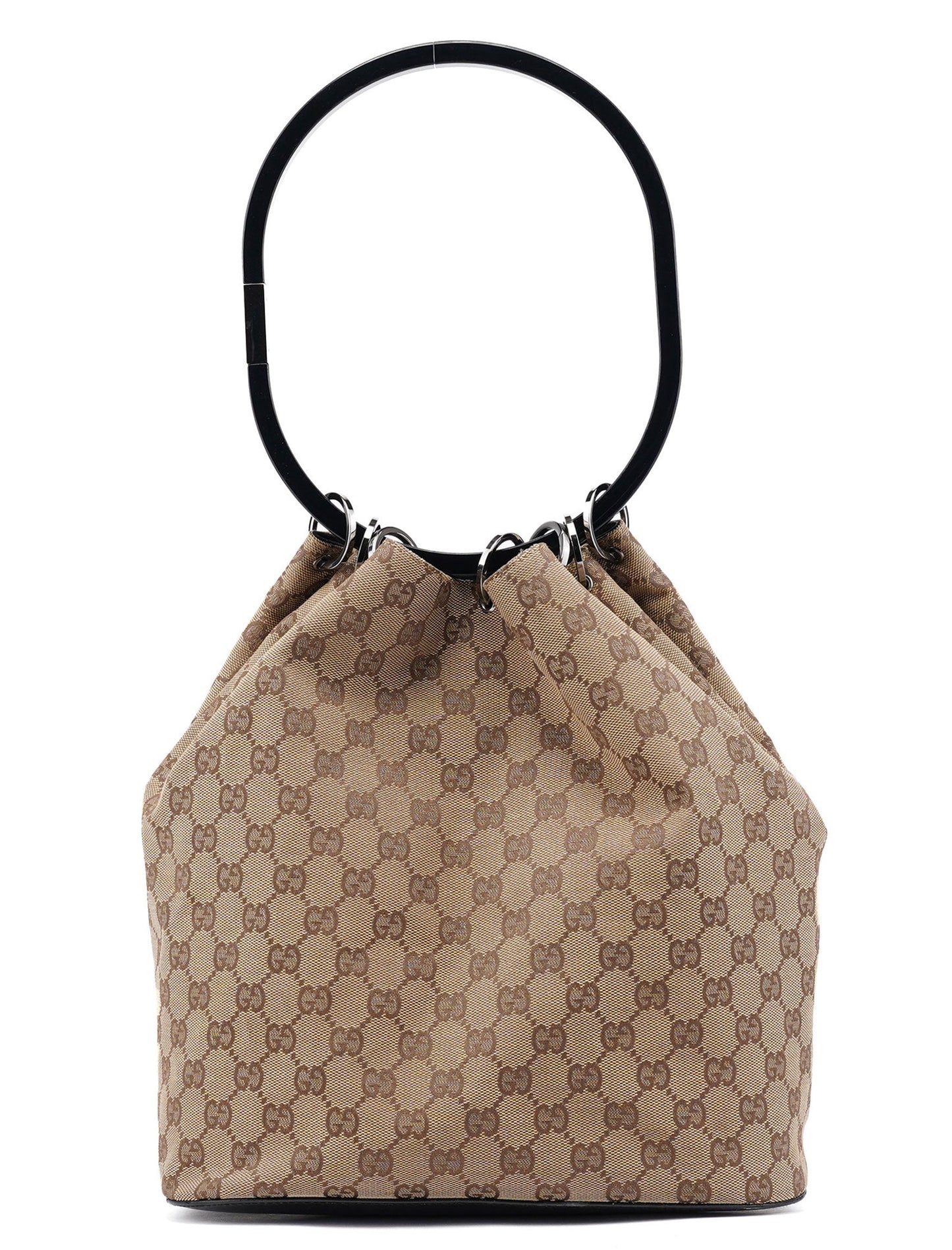 1999 Beige GG Ring Shoulder Bag
