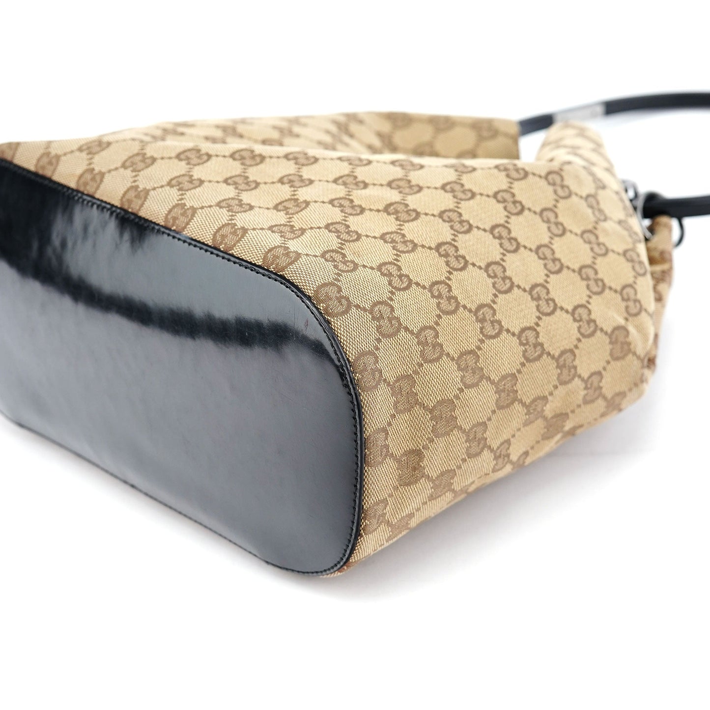 1999 Beige GG Ring Shoulder Bag