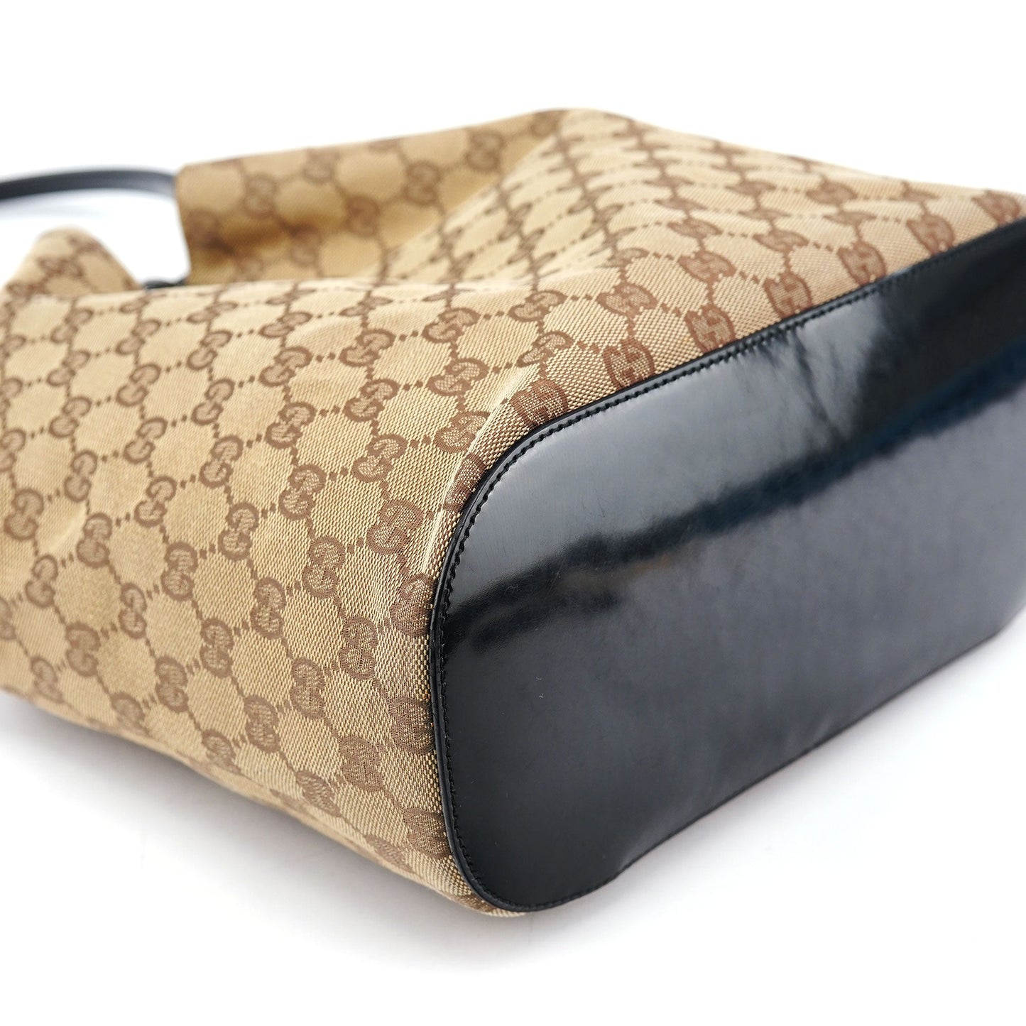 1999 Beige GG Ring Shoulder Bag