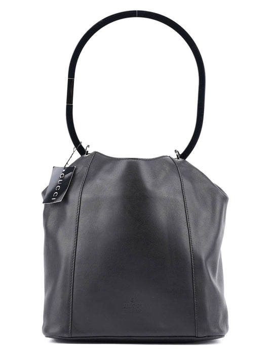 1999 Black Calfskin Ring Bag